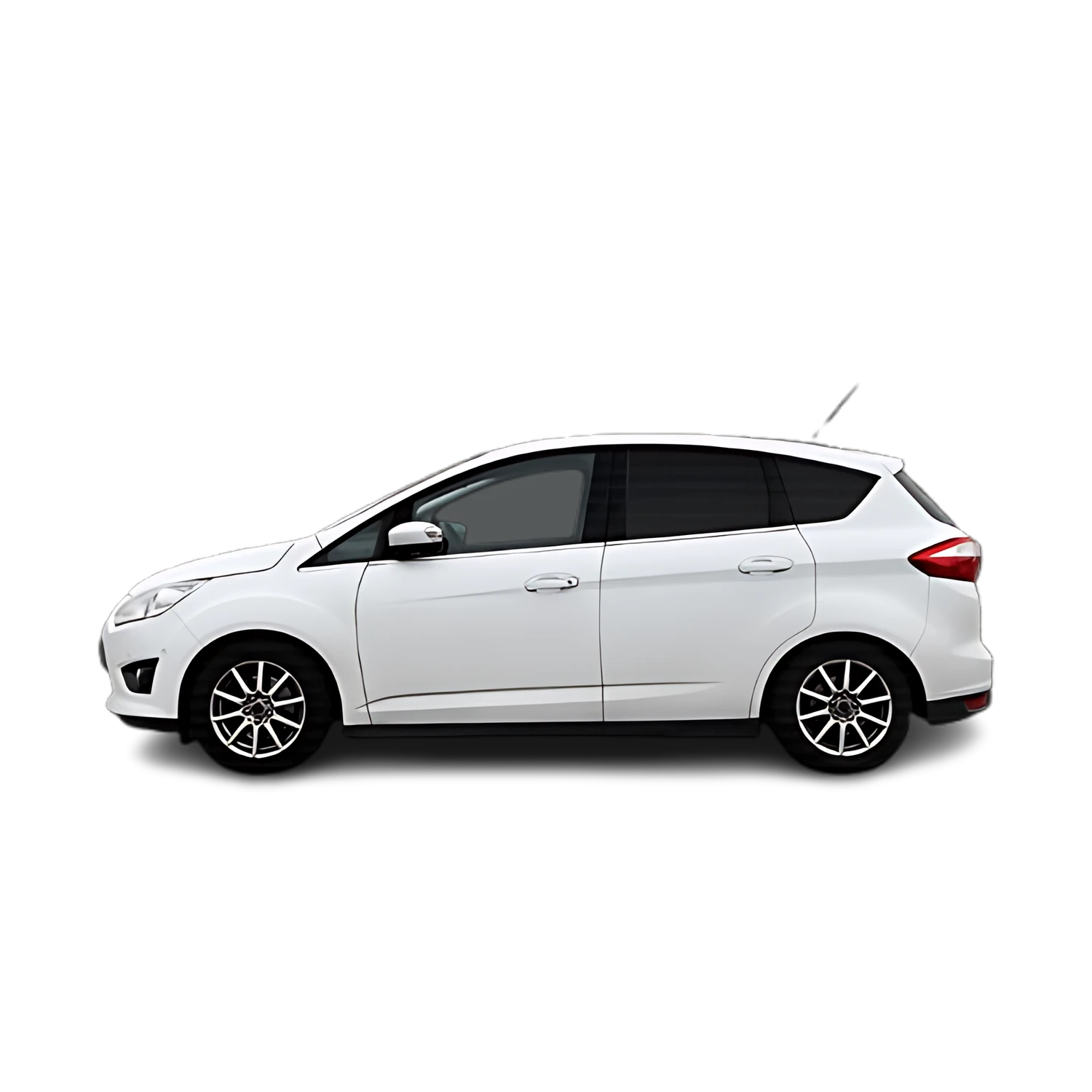 Ford C-MAX with the Partial Front area marked