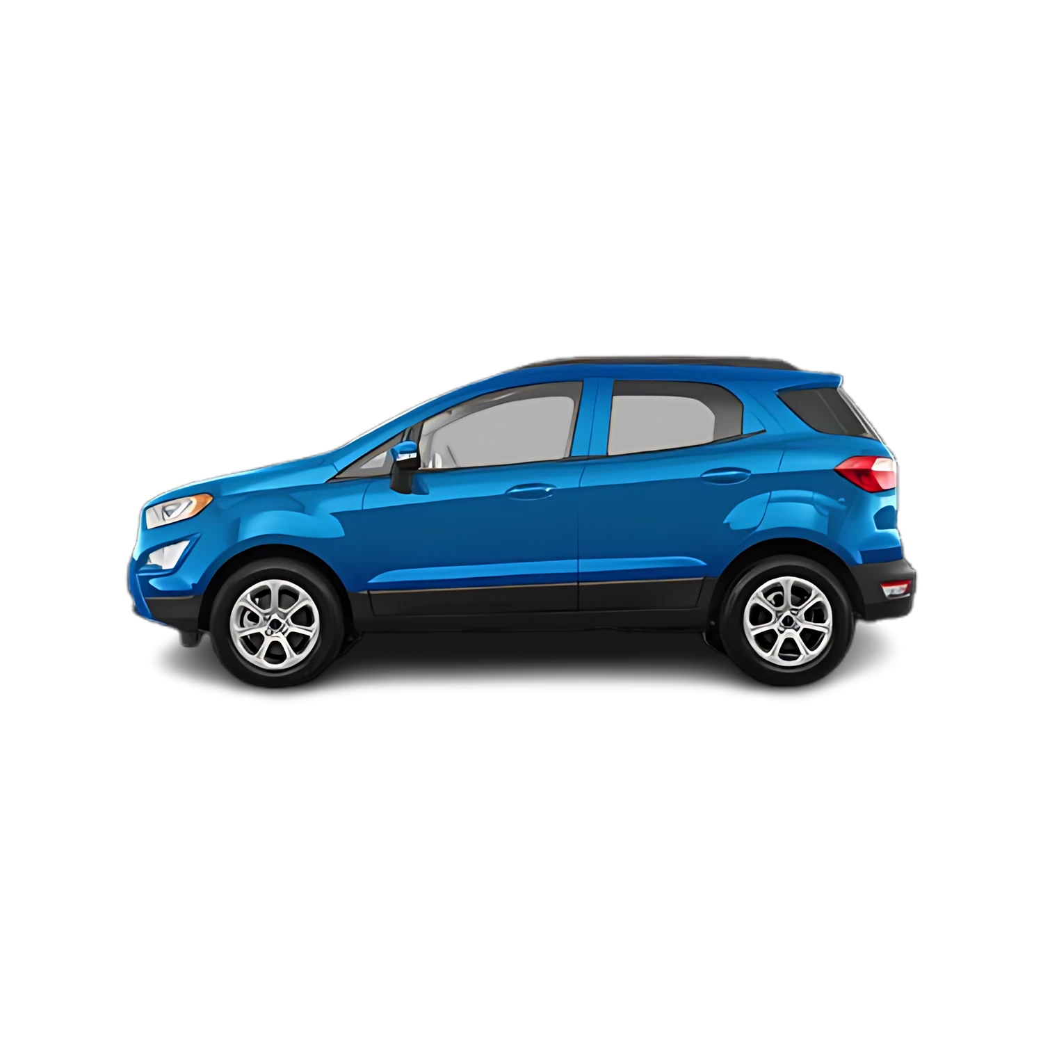Ford EcoSport with the Partial Front area marked