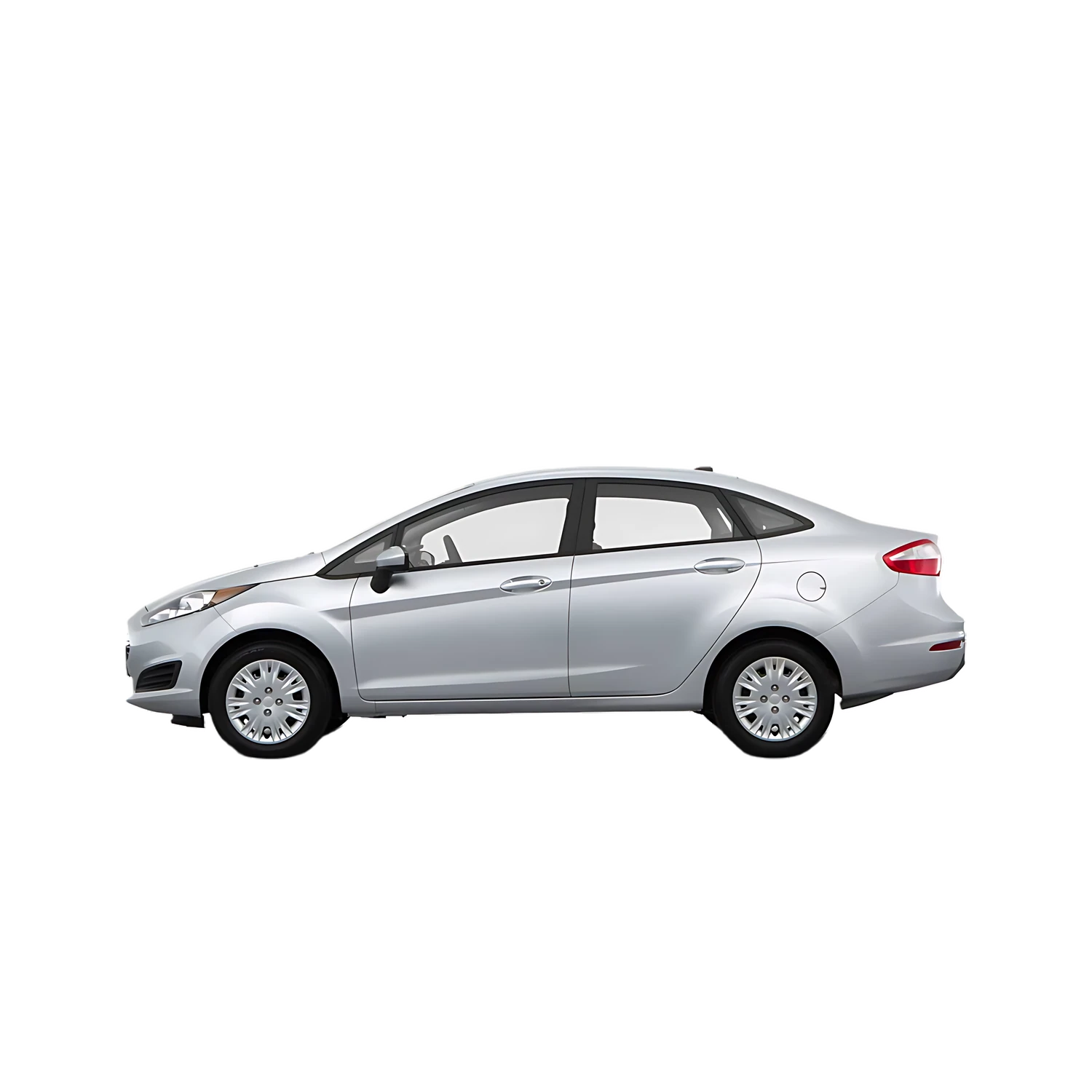 Ford Fiesta Sedan with the Partial Front area marked