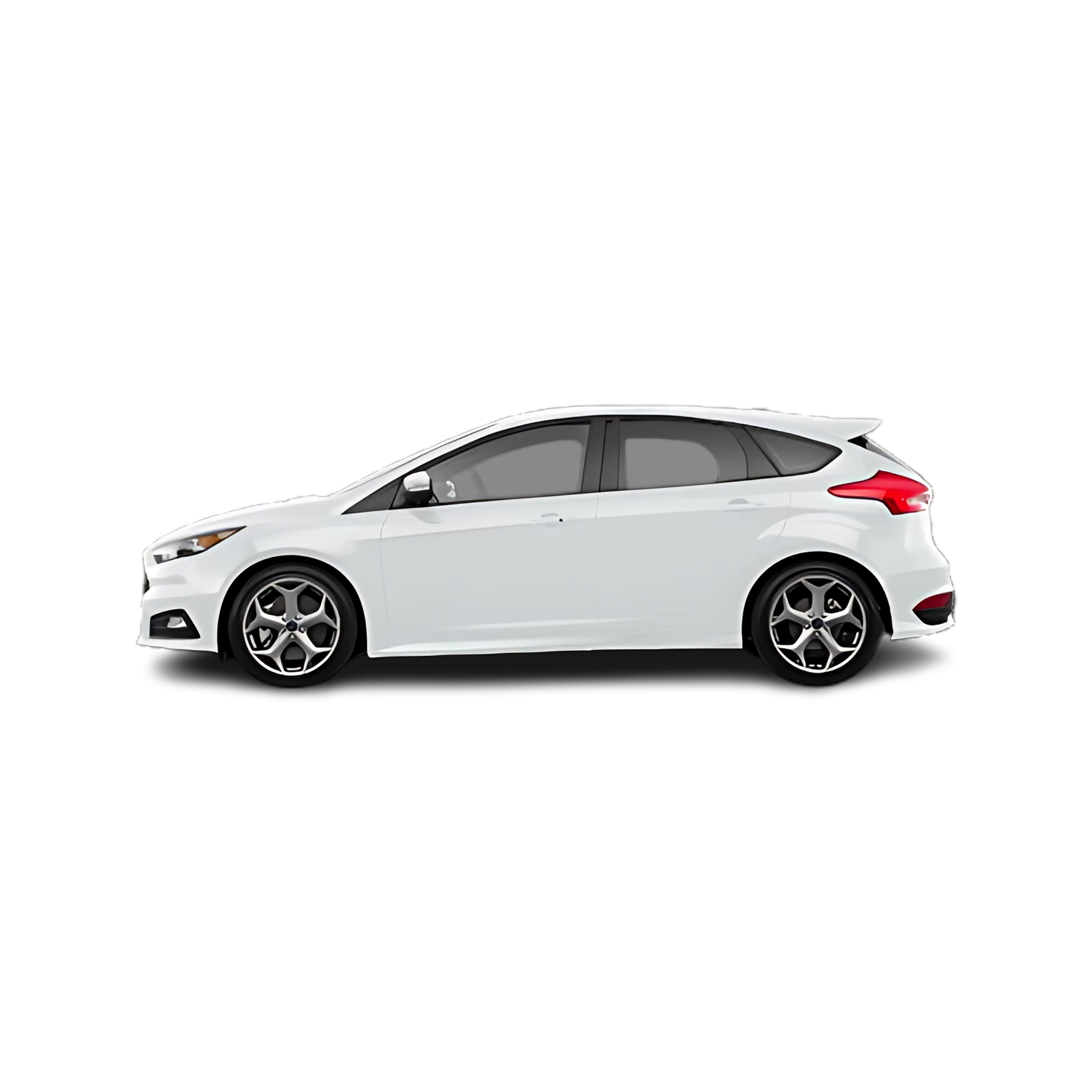 Ford Focus Hatchback with the Partial Front area marked