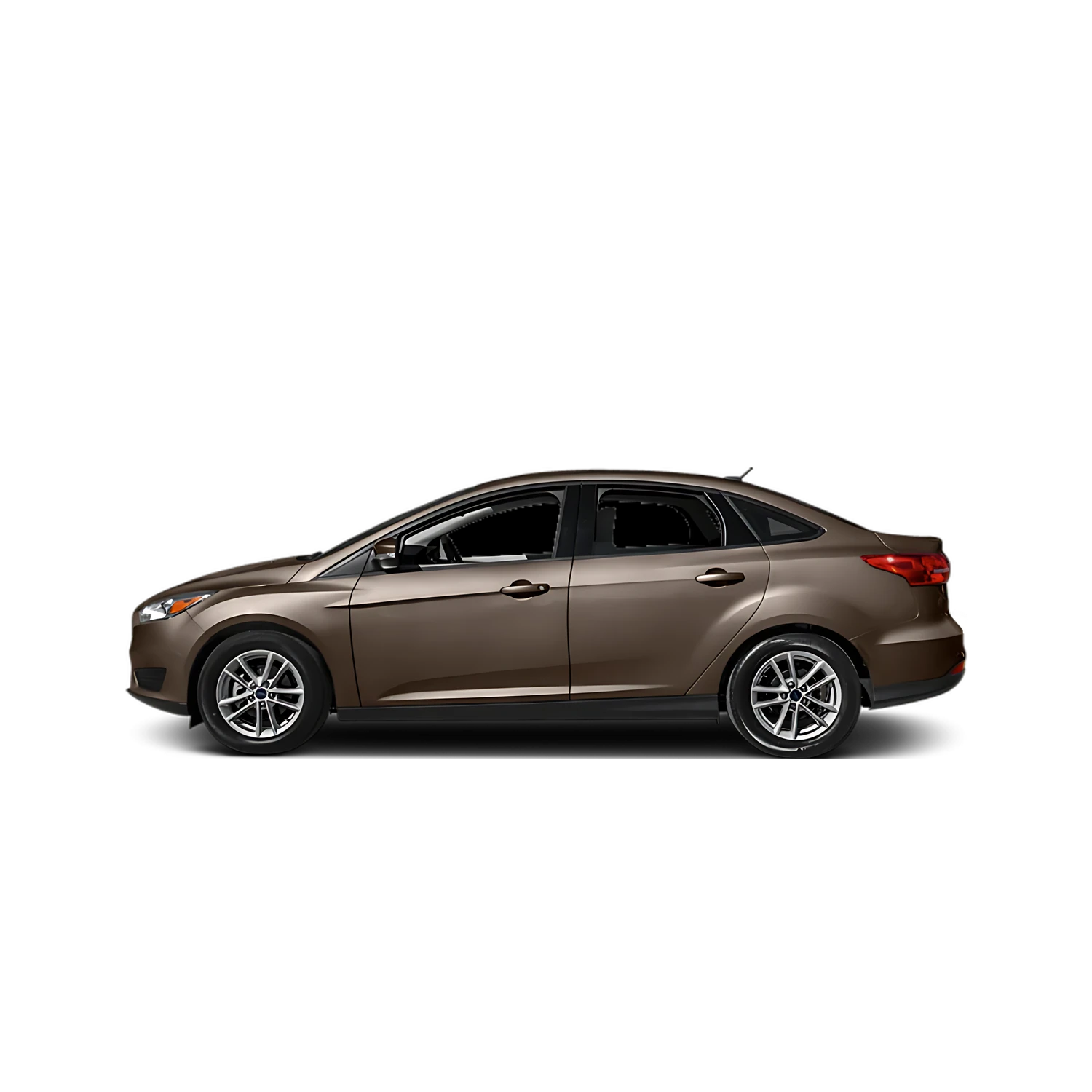 Ford Focus Sedan with the Partial Front area marked