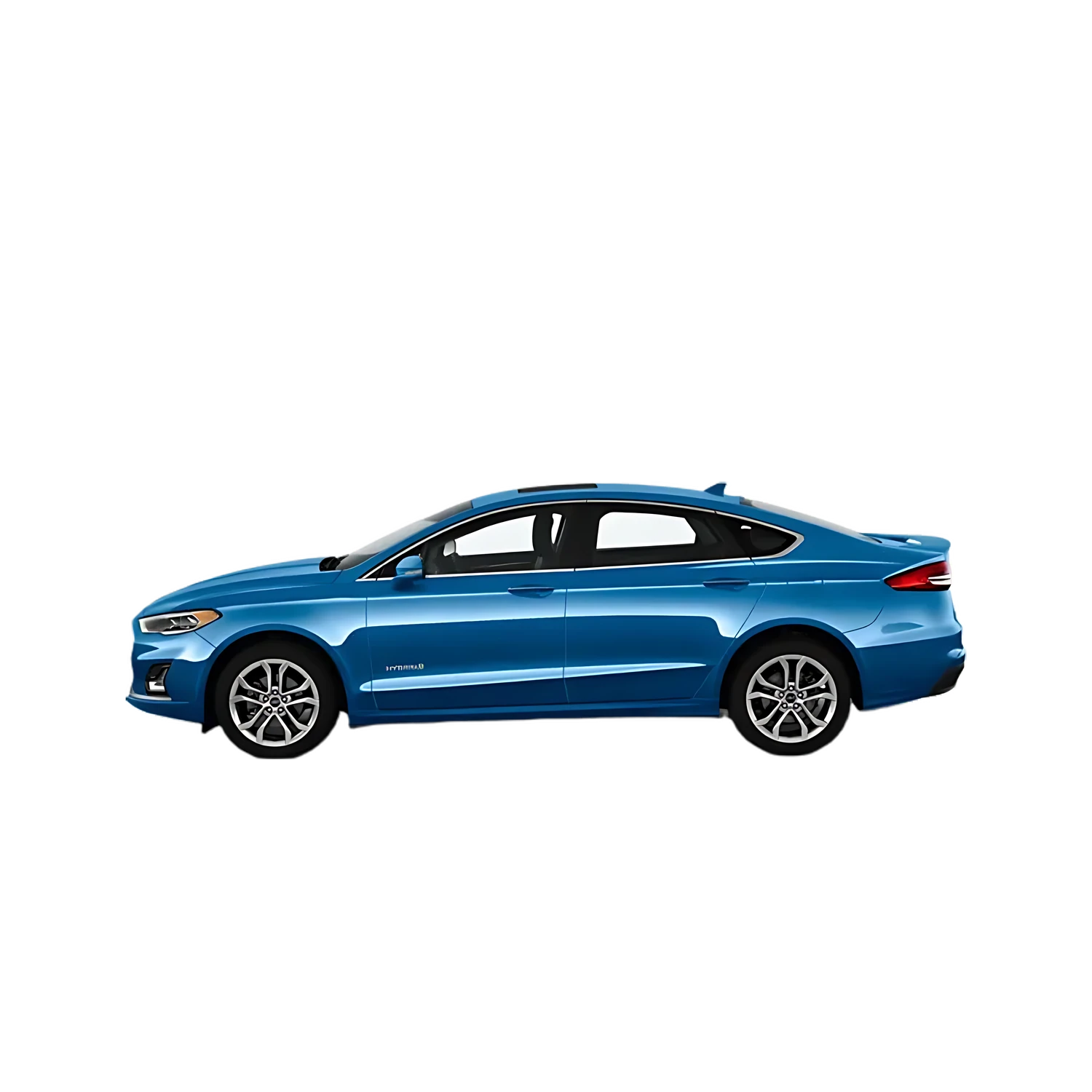 Ford Fusion Hybrid with the Partial Front area marked