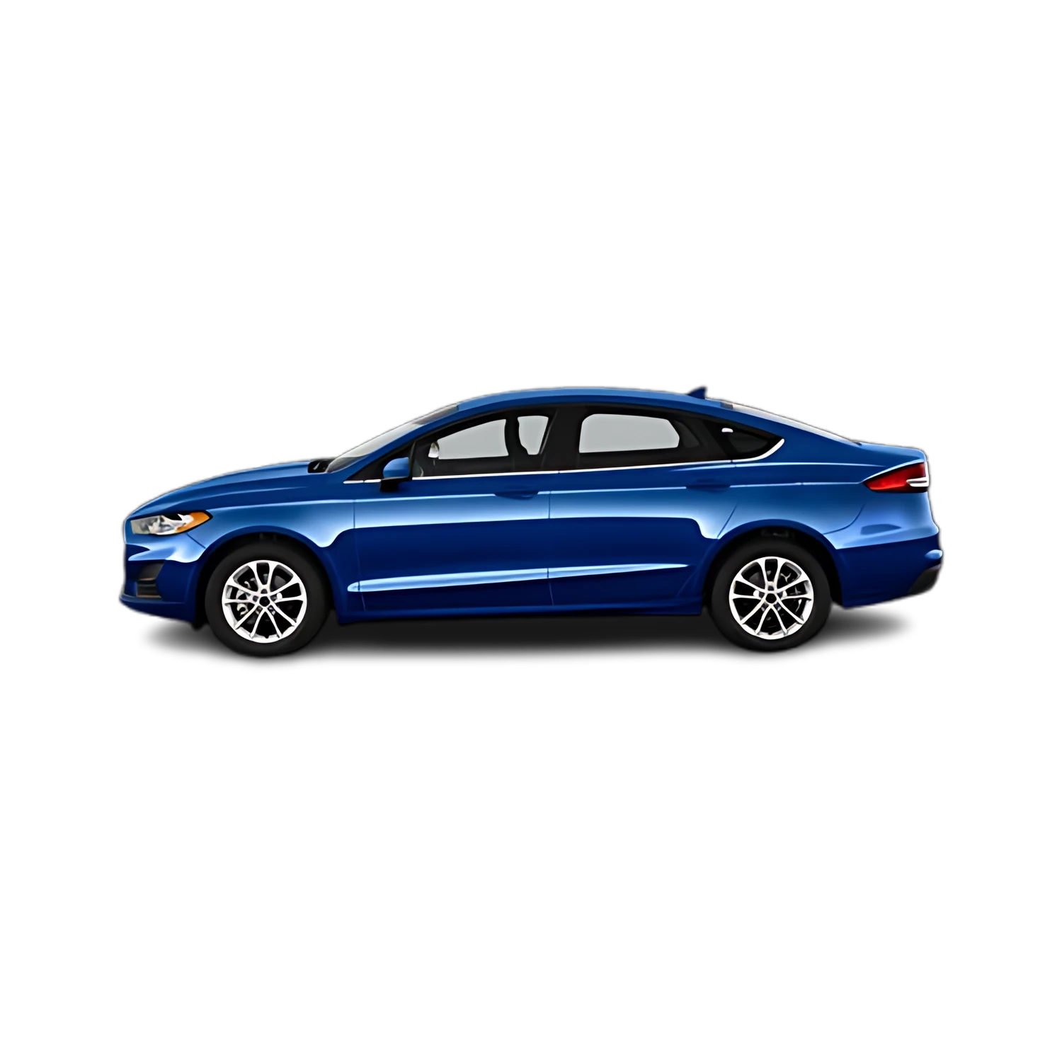 Ford Fusion with the Partial Front area marked