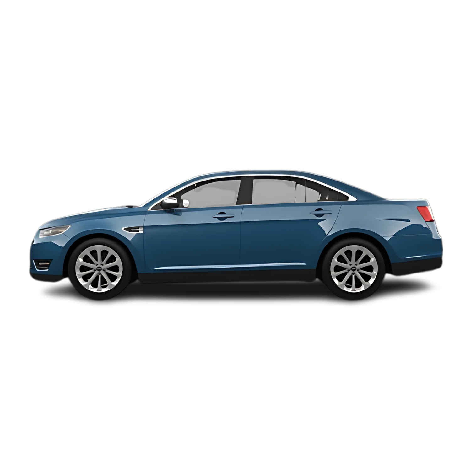 Ford Taurus Sedan with the Partial Front area marked