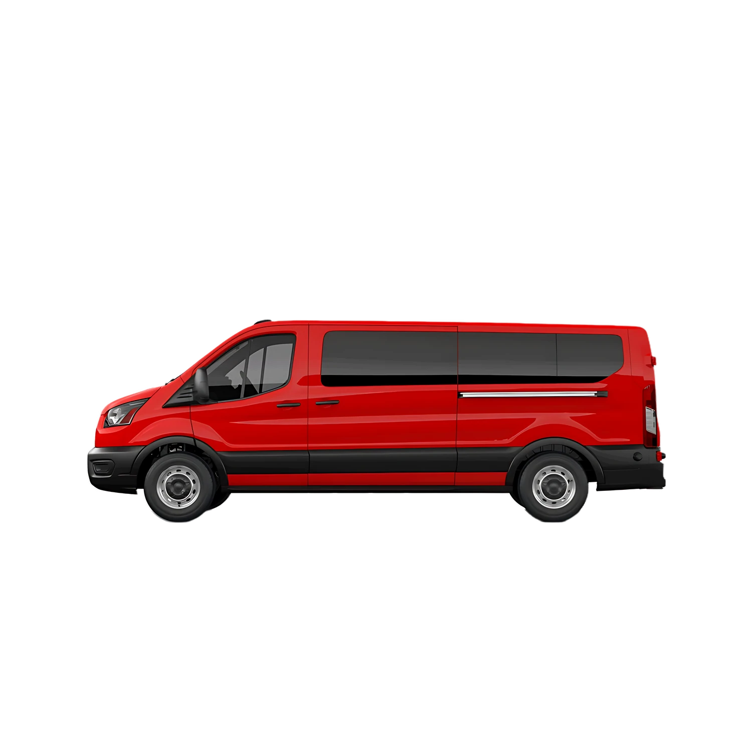 Ford Transit Connect Wagon with the Partial Front area marked