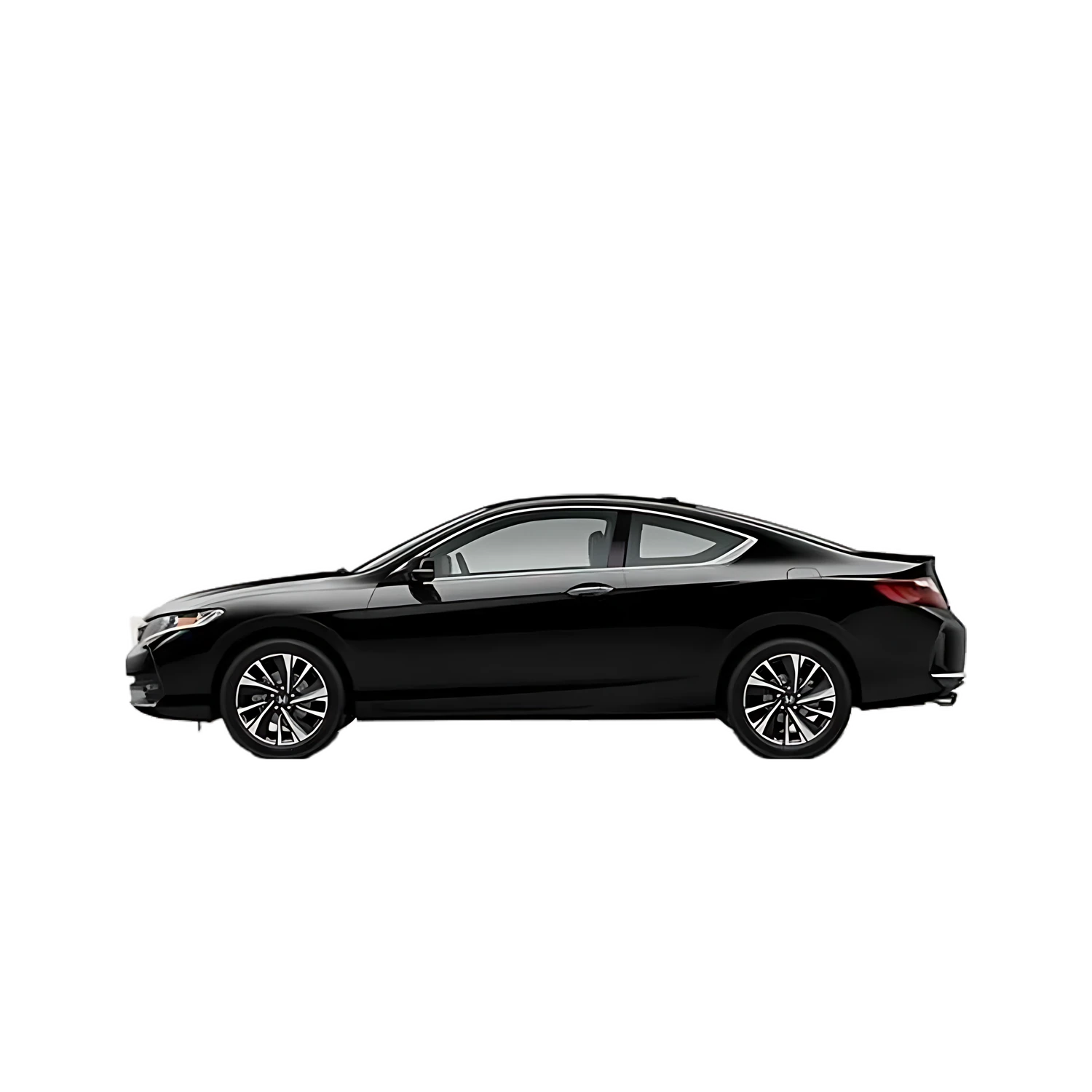 Honda Accord Coupe with the Partial Front area marked