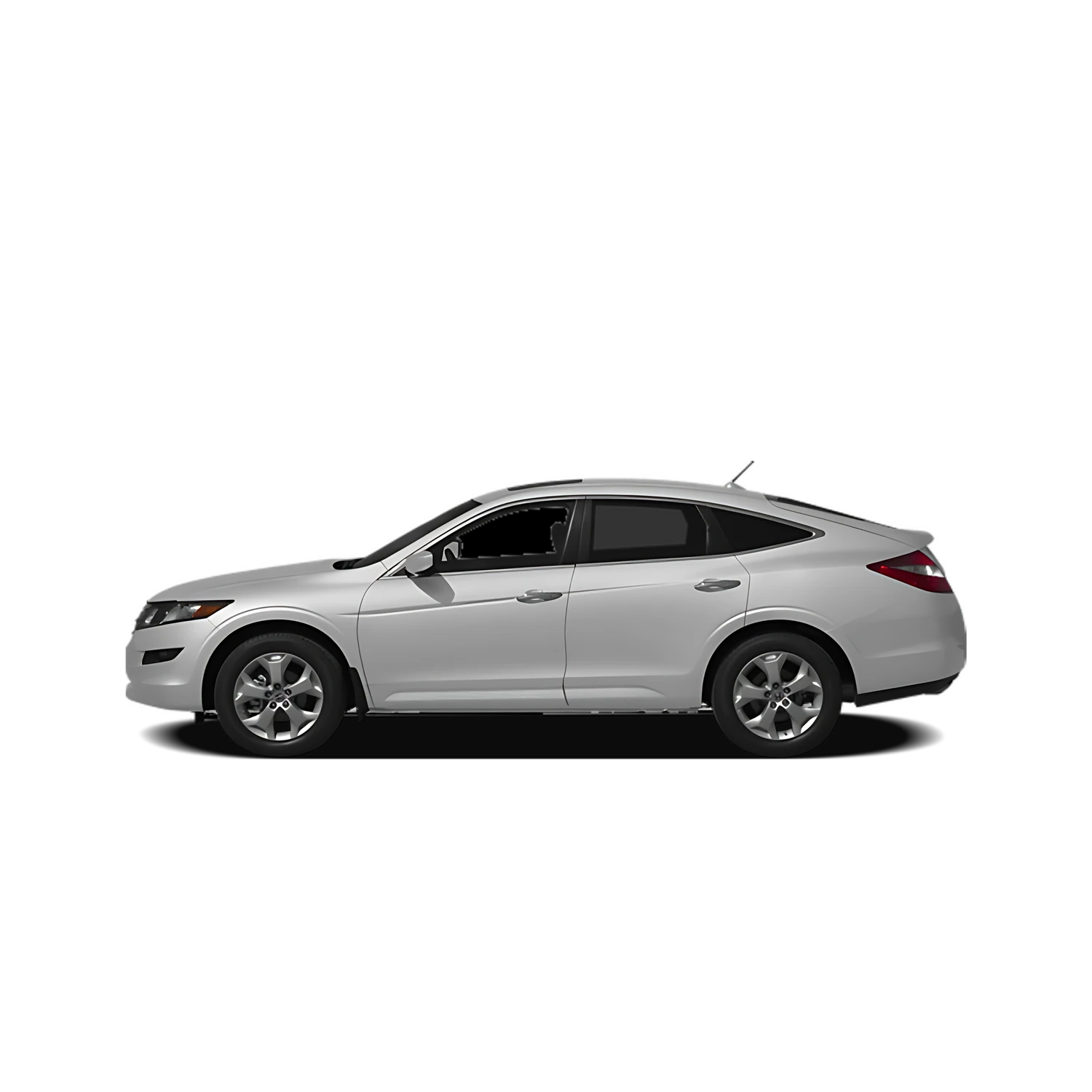 Honda Accord Crosstour with the Partial Front area marked