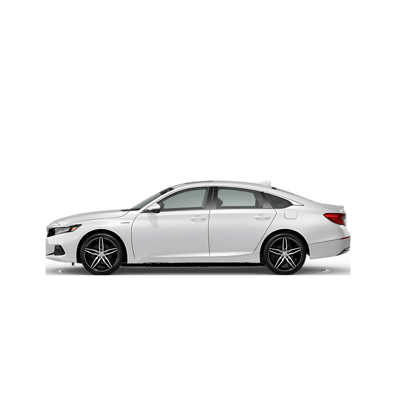 Honda Accord Hybrid with the Partial Front area marked
