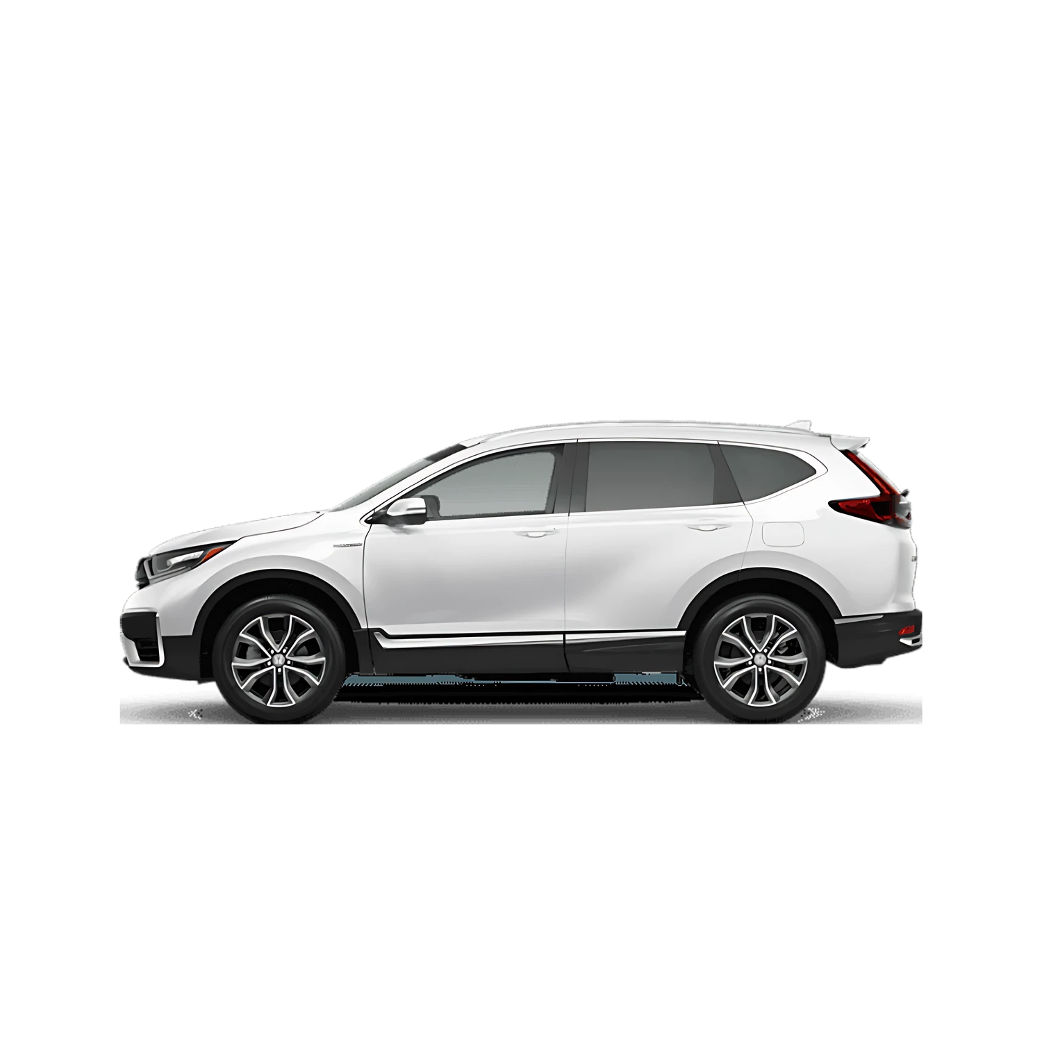 Honda CR-V Hybrid with the Partial Front area marked