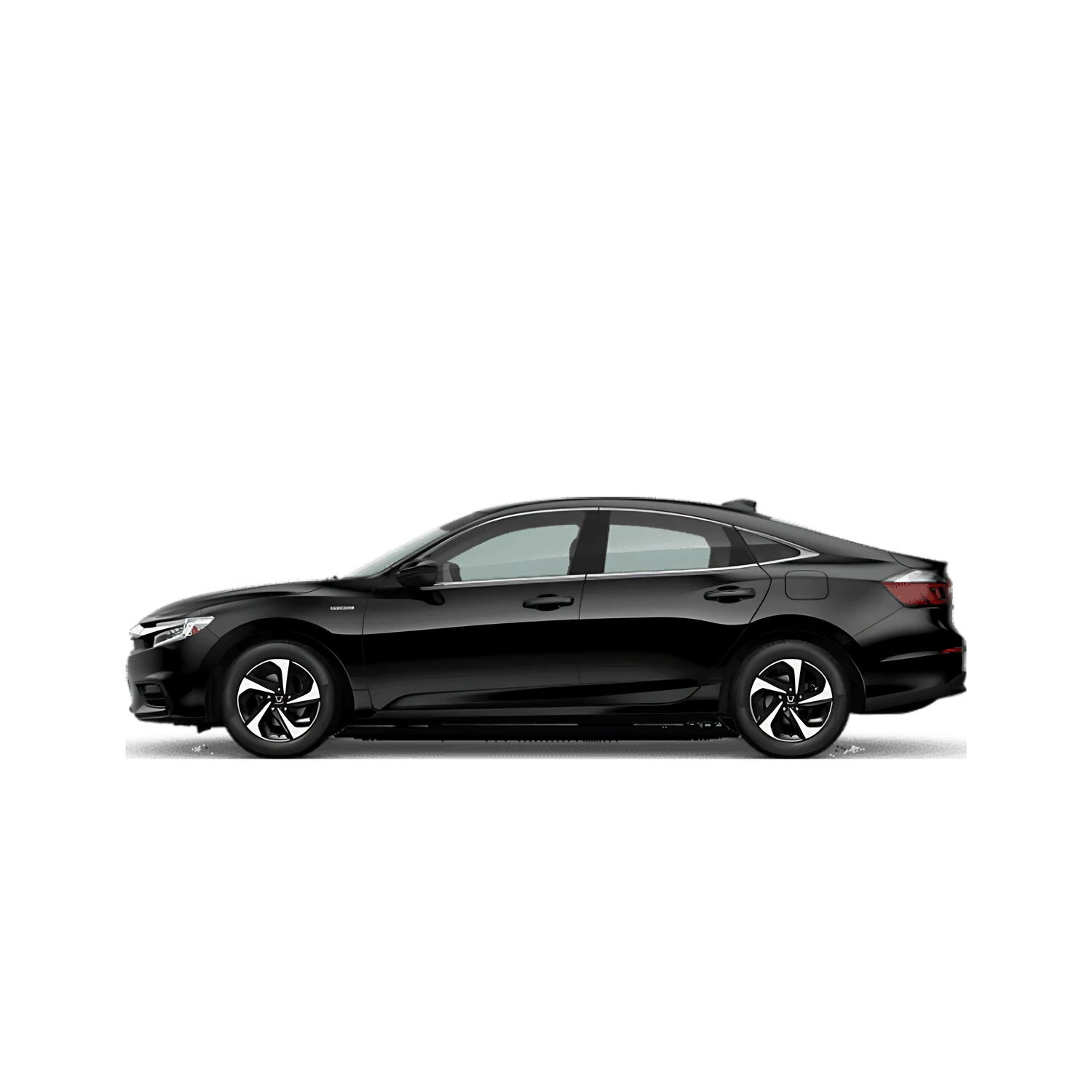 Honda Insight Hybrid with the Partial Front area marked