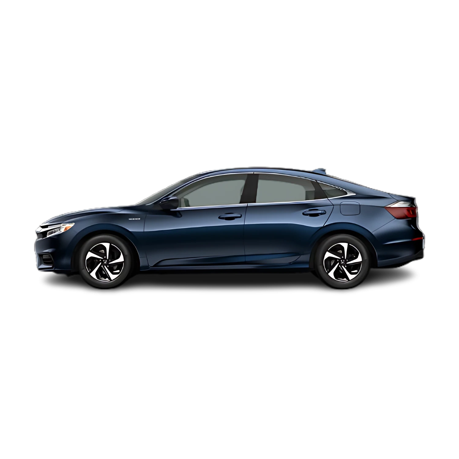 Honda Insight with the Partial Front area marked