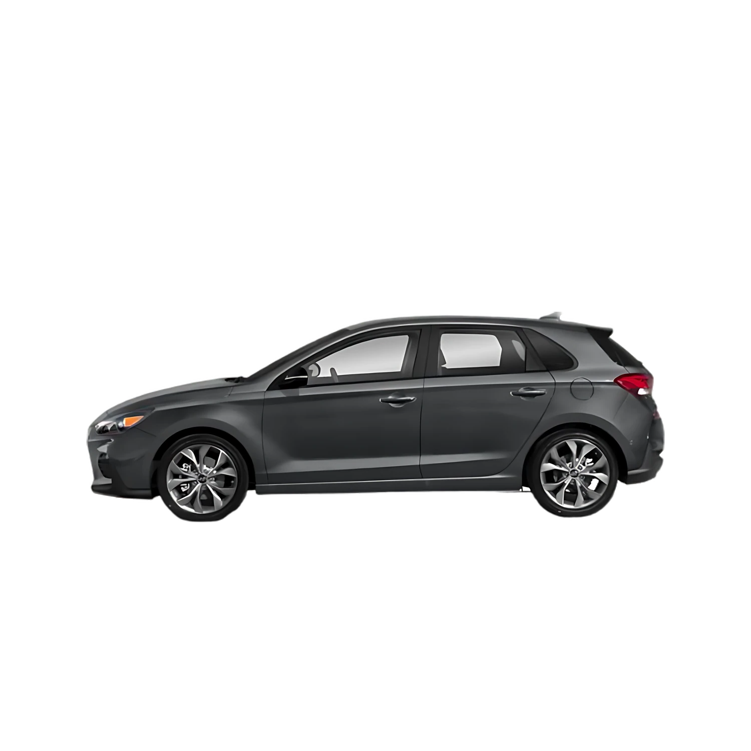 Hyundai Elantra GT with the Partial Front area marked