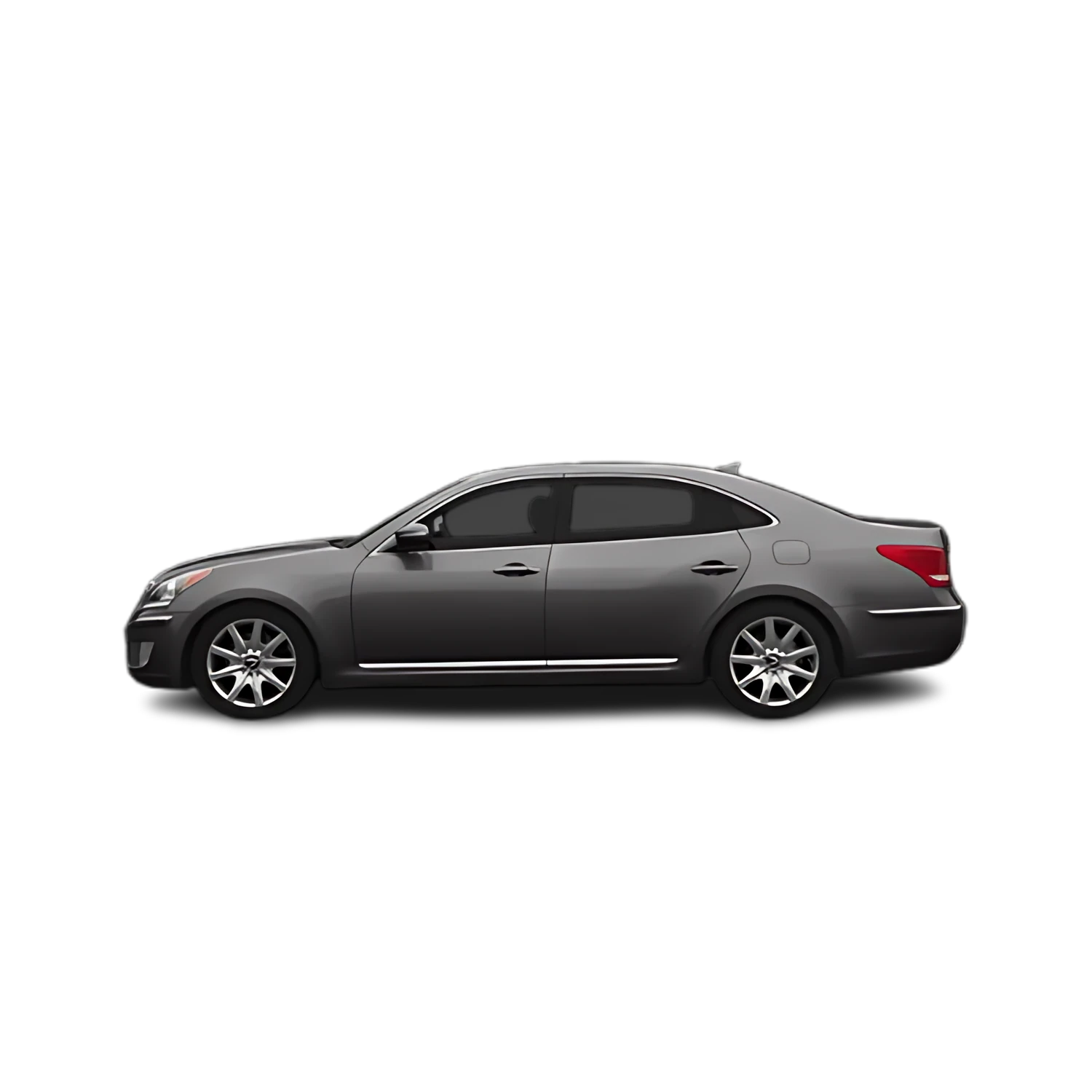 Hyundai Equus with the Partial Front area marked