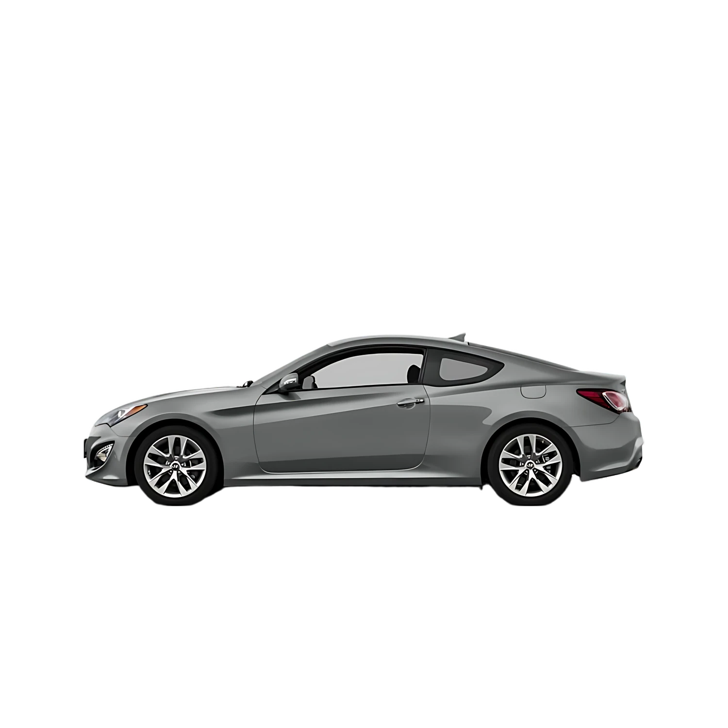 Hyundai Genesis Coupe with the Partial Front area marked