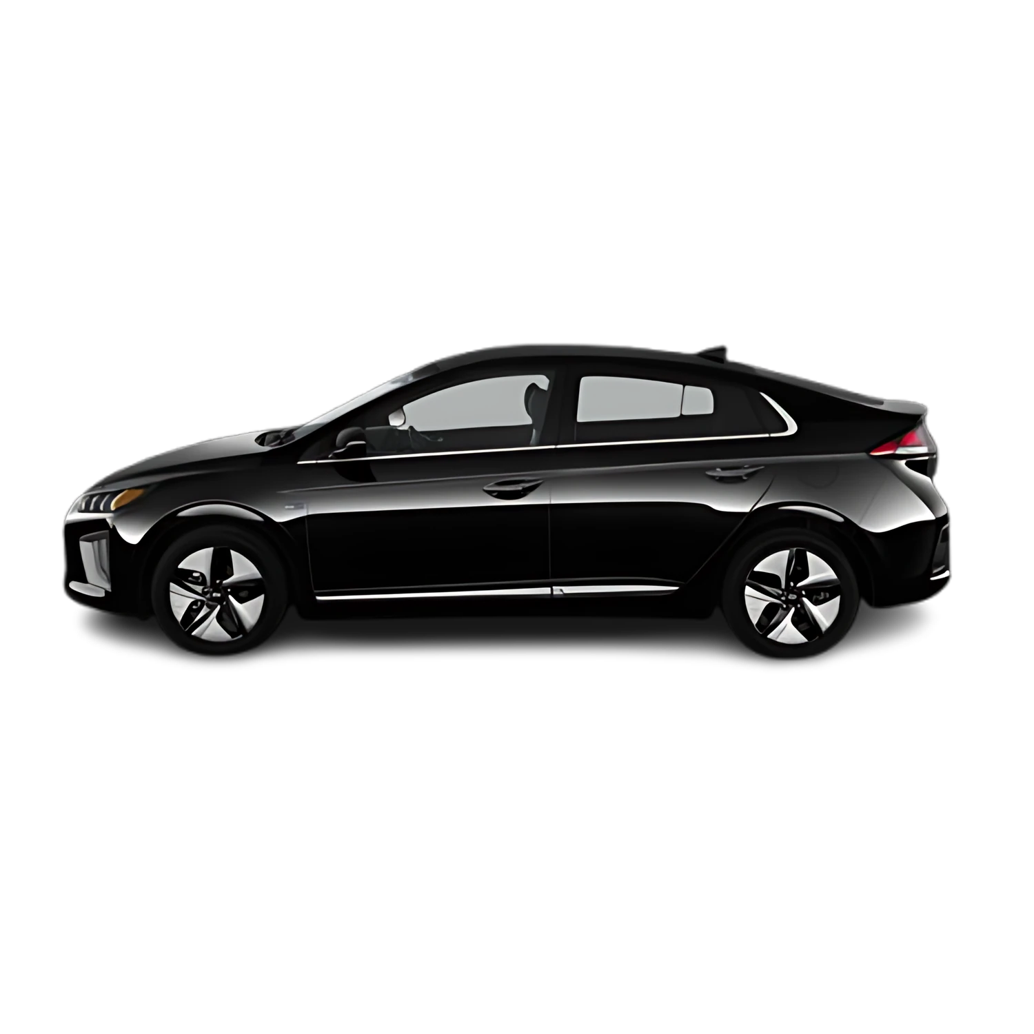 Hyundai Ioniq Electric with the Partial Front area marked