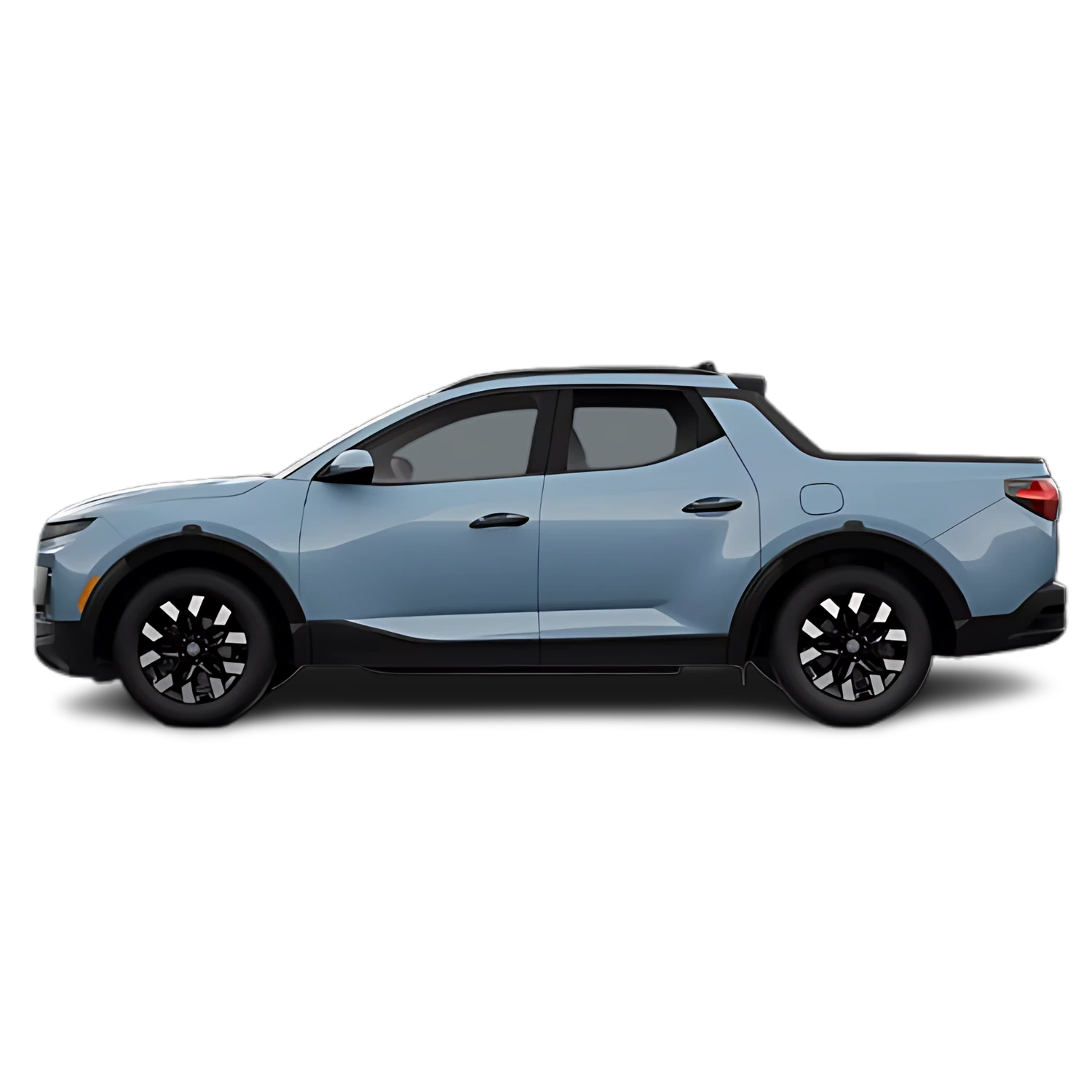 Hyundai Santa Cruz with the Partial Front area marked