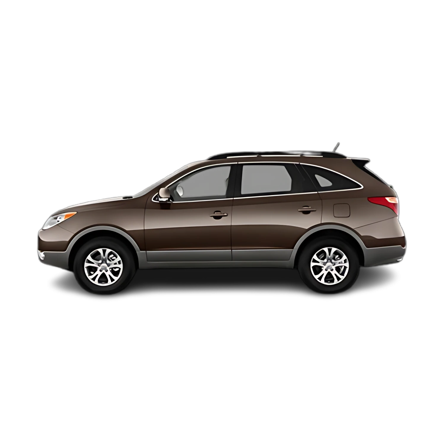 Hyundai Veracruz with the Partial Front area marked