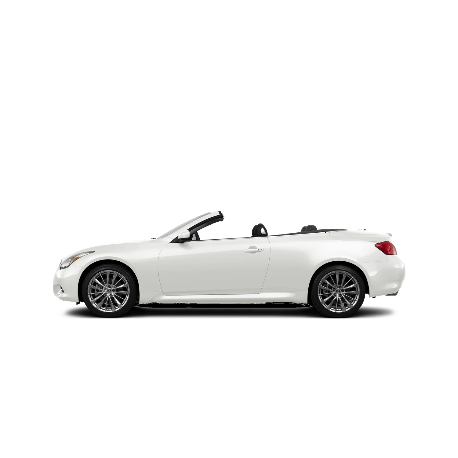 Infiniti G37 Convertible with the Partial Front area marked