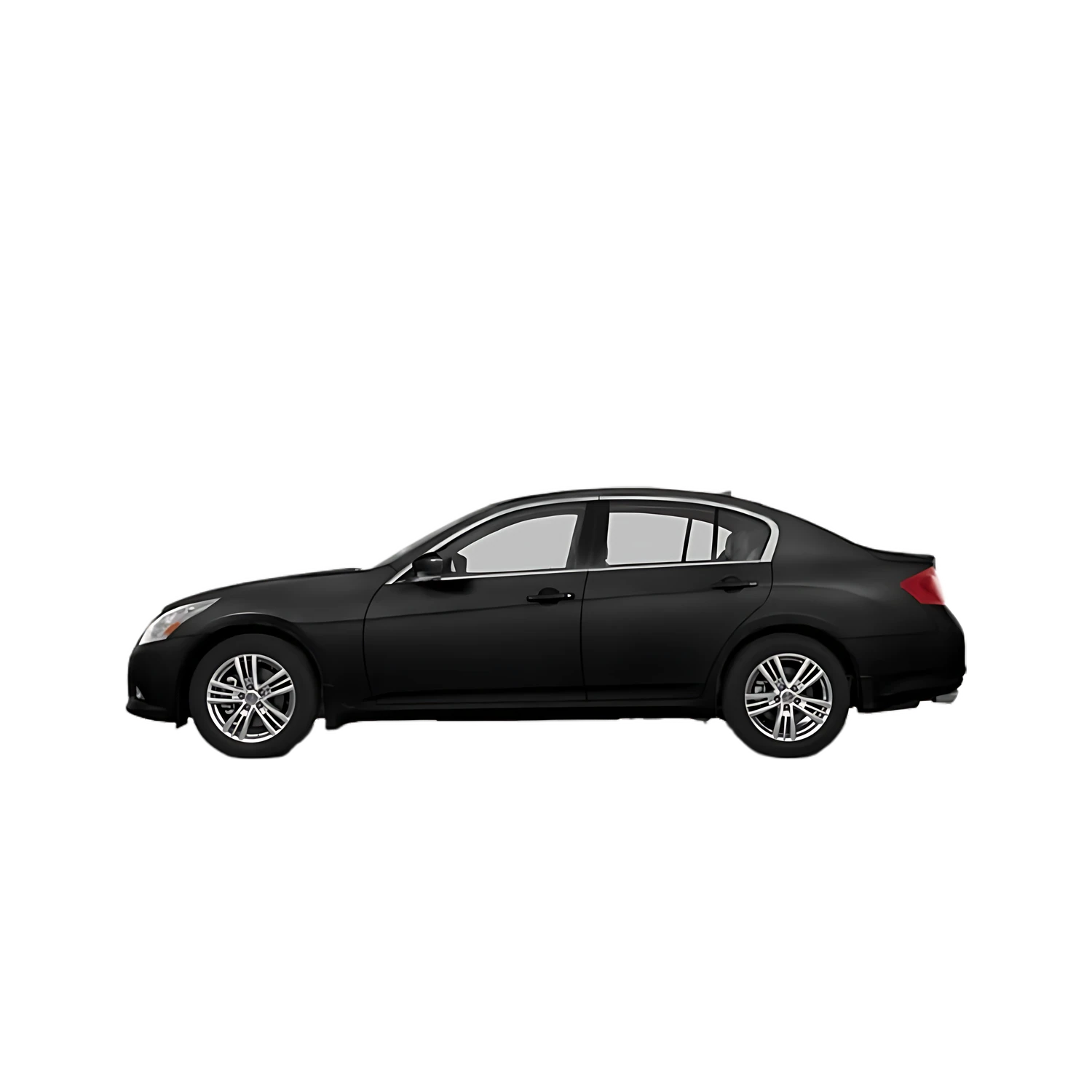 Infiniti G37 Sedan with the Partial Front area marked