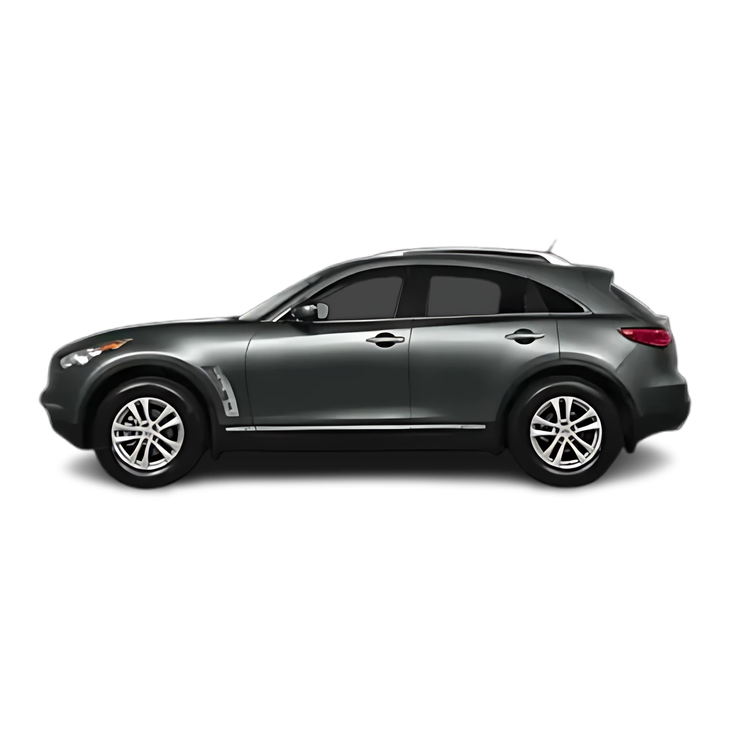 Infiniti JX with the Partial Front area marked