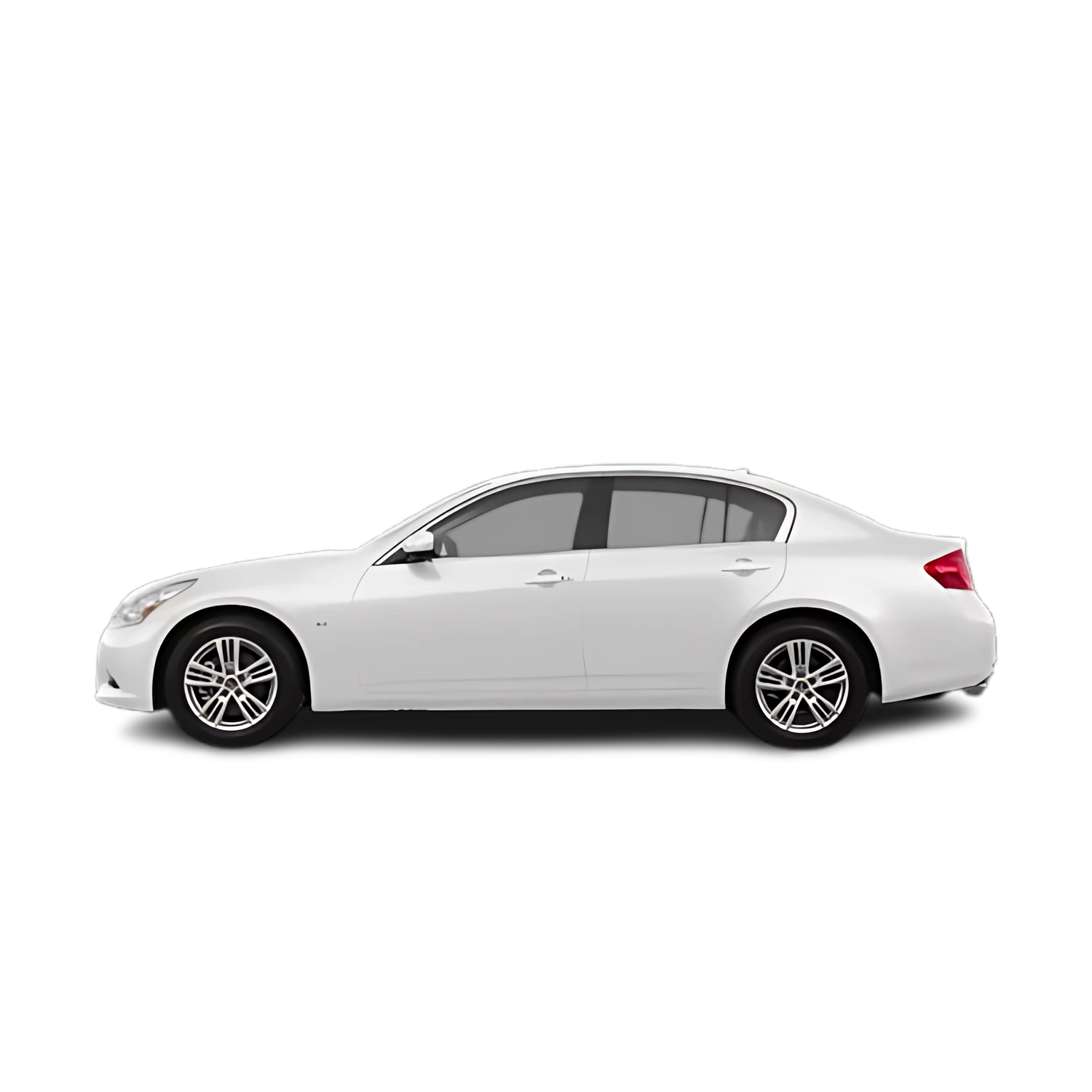 Infiniti Q40 with the Partial Front area marked