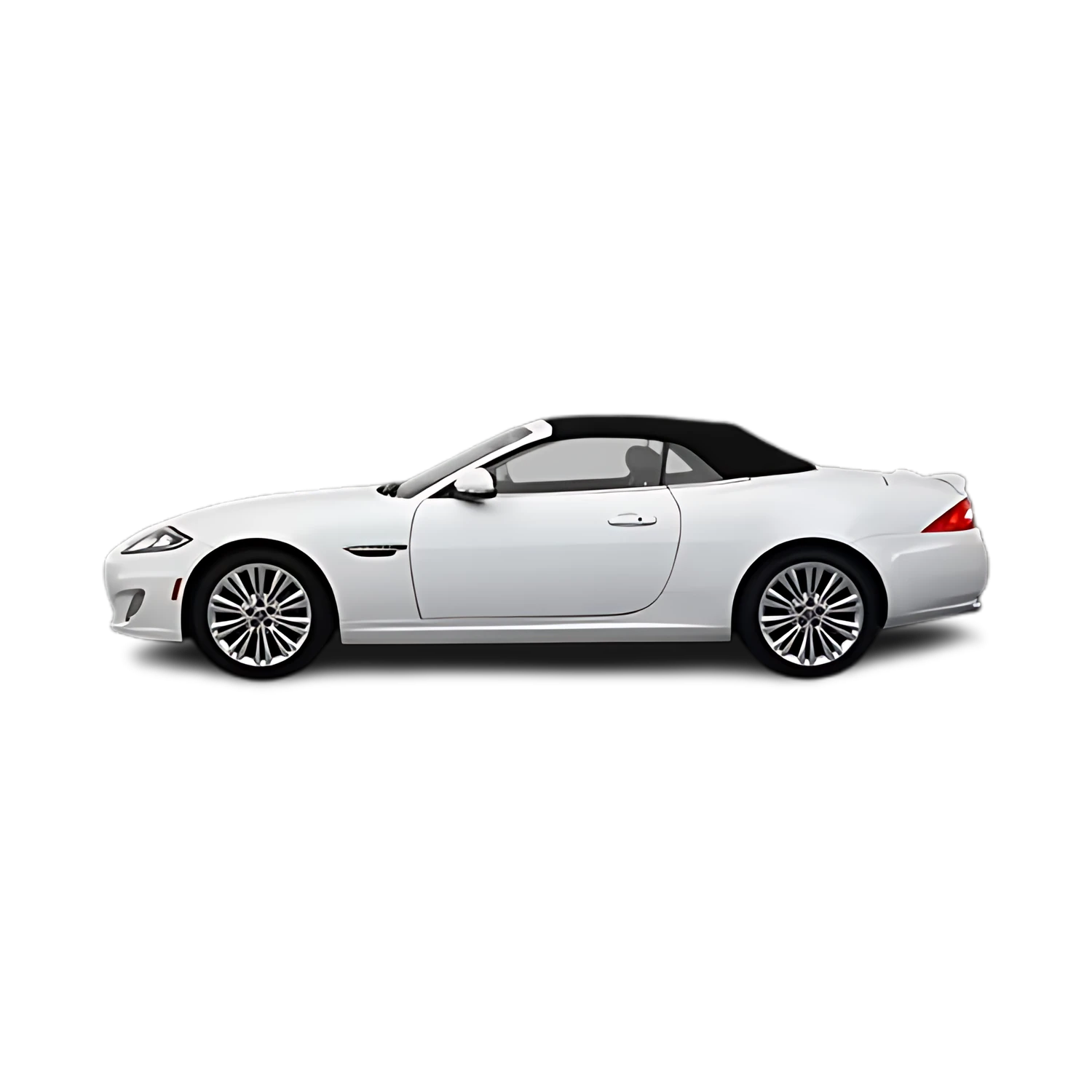 Jaguar XK Series with the Partial Front area marked