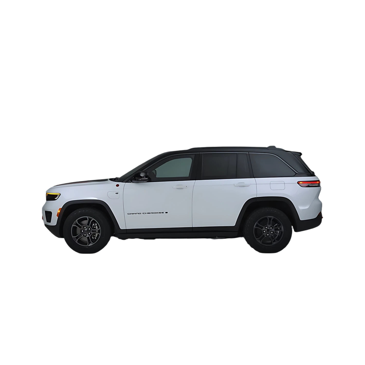 Jeep Grand Cherokee 4xe with the Partial Front area marked