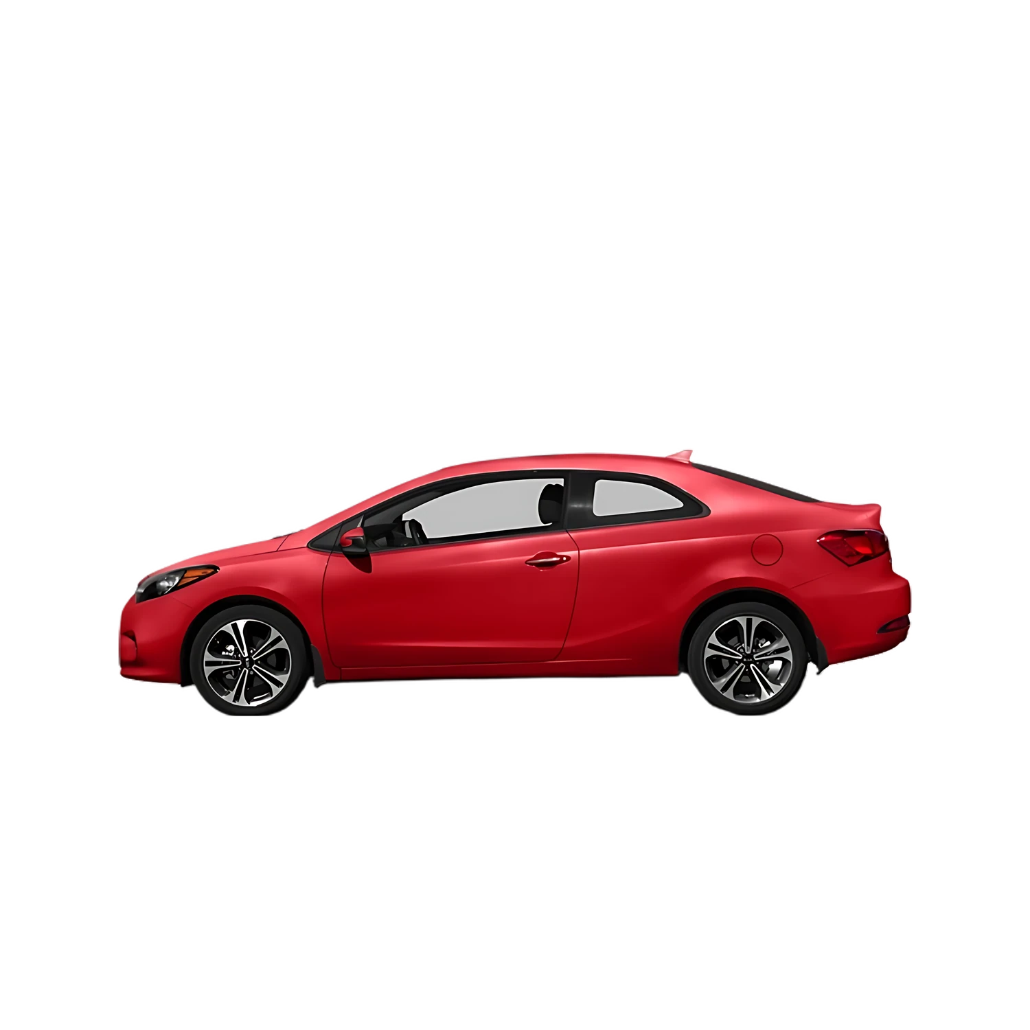 Kia Forte Koup with the Partial Front area marked