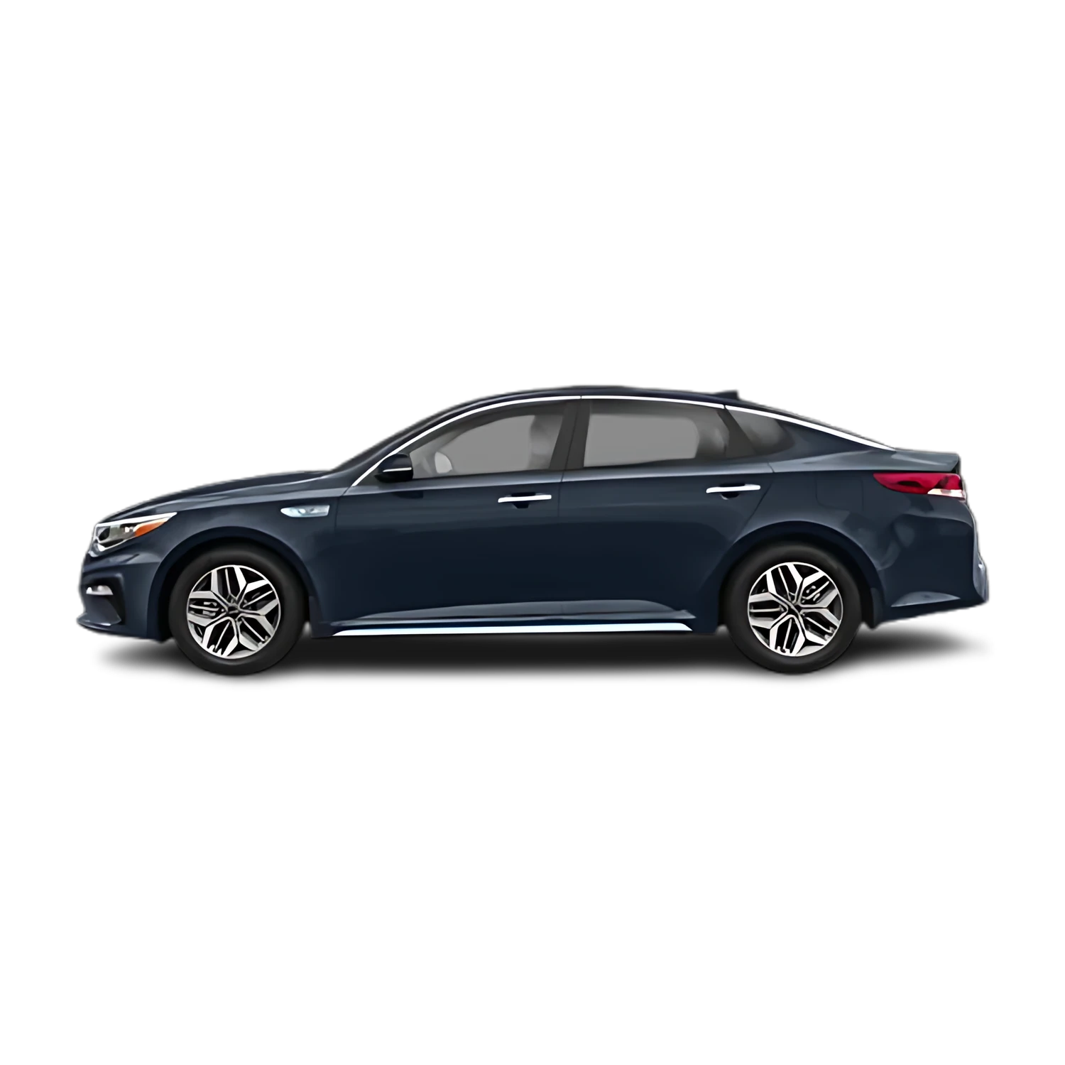 Kia Optima with the Partial Front area marked