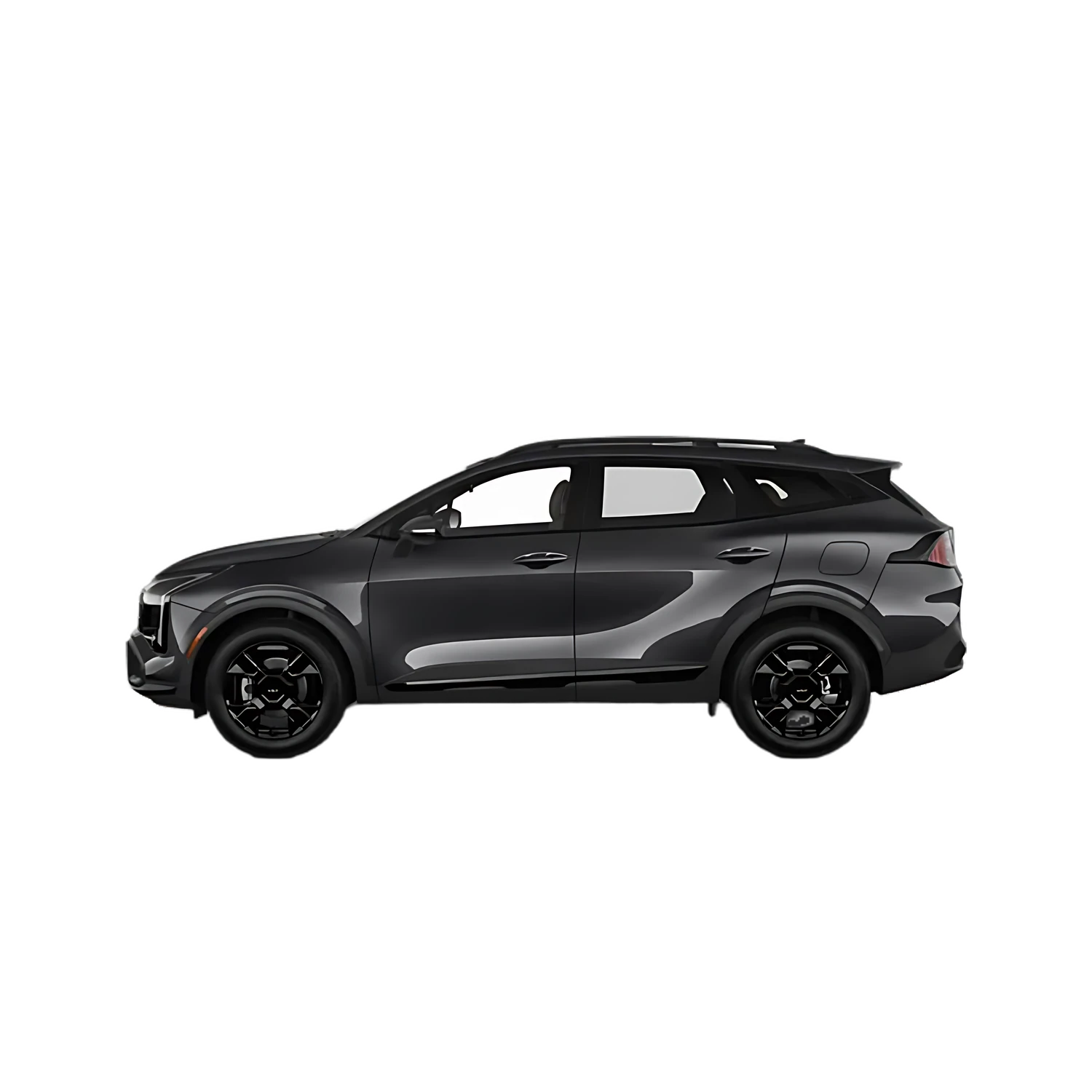 Kia Sportage Plug-In Hybrid with the Partial Front area marked