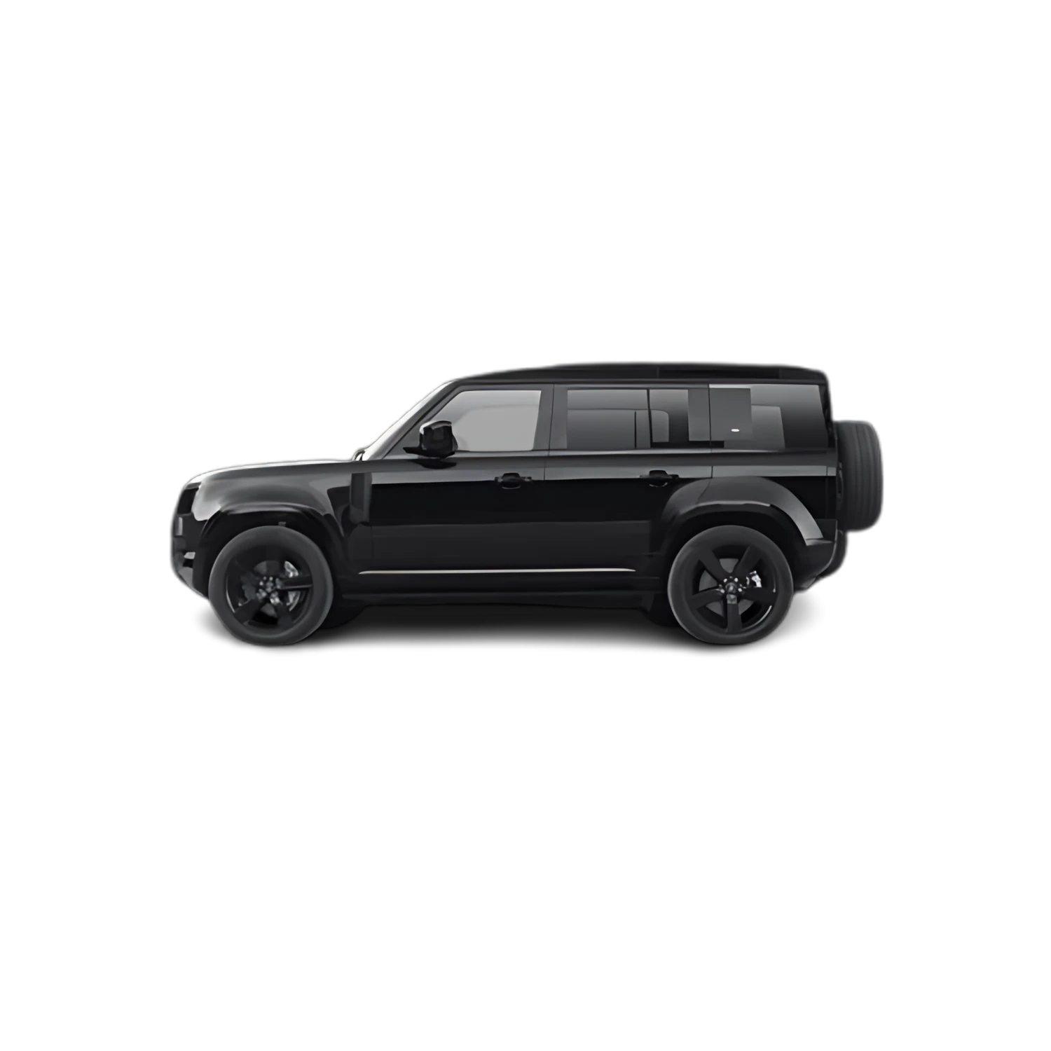 Land Rover Defender 4 Door with the Partial Front area marked