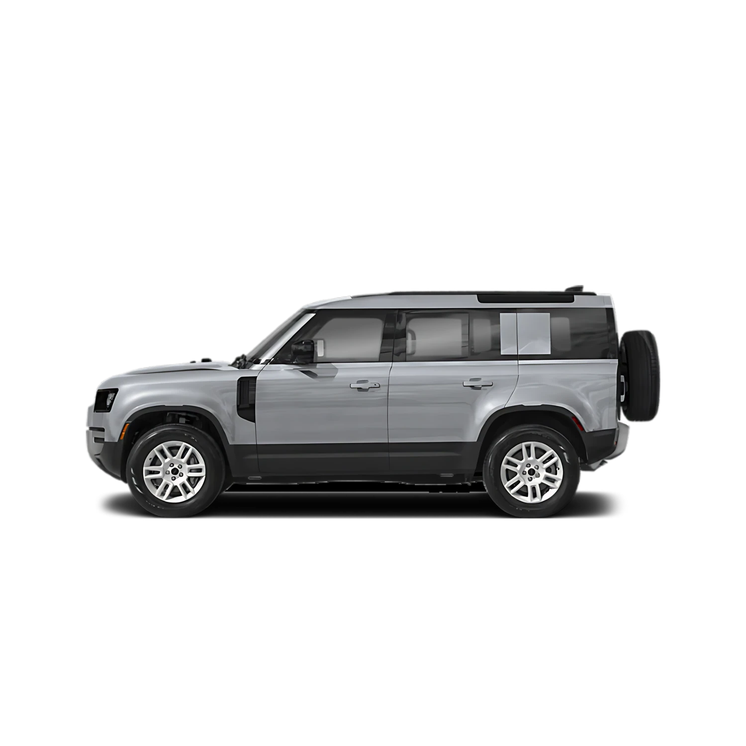 Land Rover Defender Octa with the Partial Front area marked