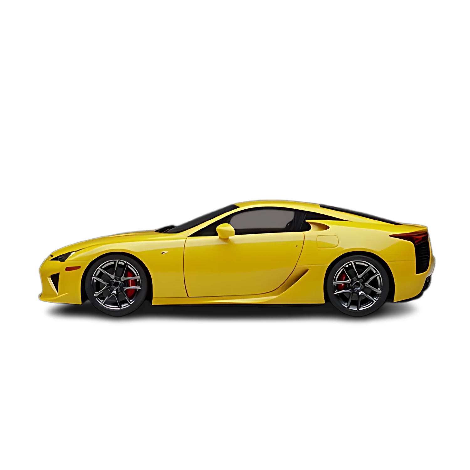 Lexus LFA with the Partial Front area marked