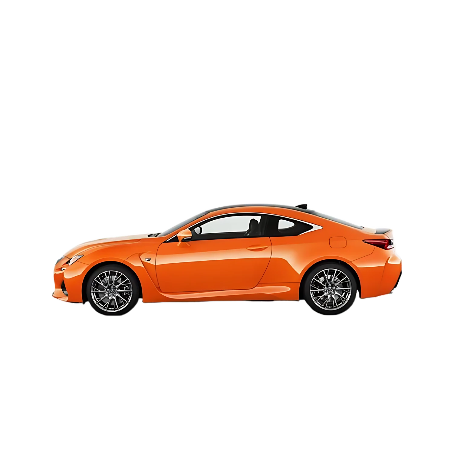 Lexus RC F with the Partial Front area marked