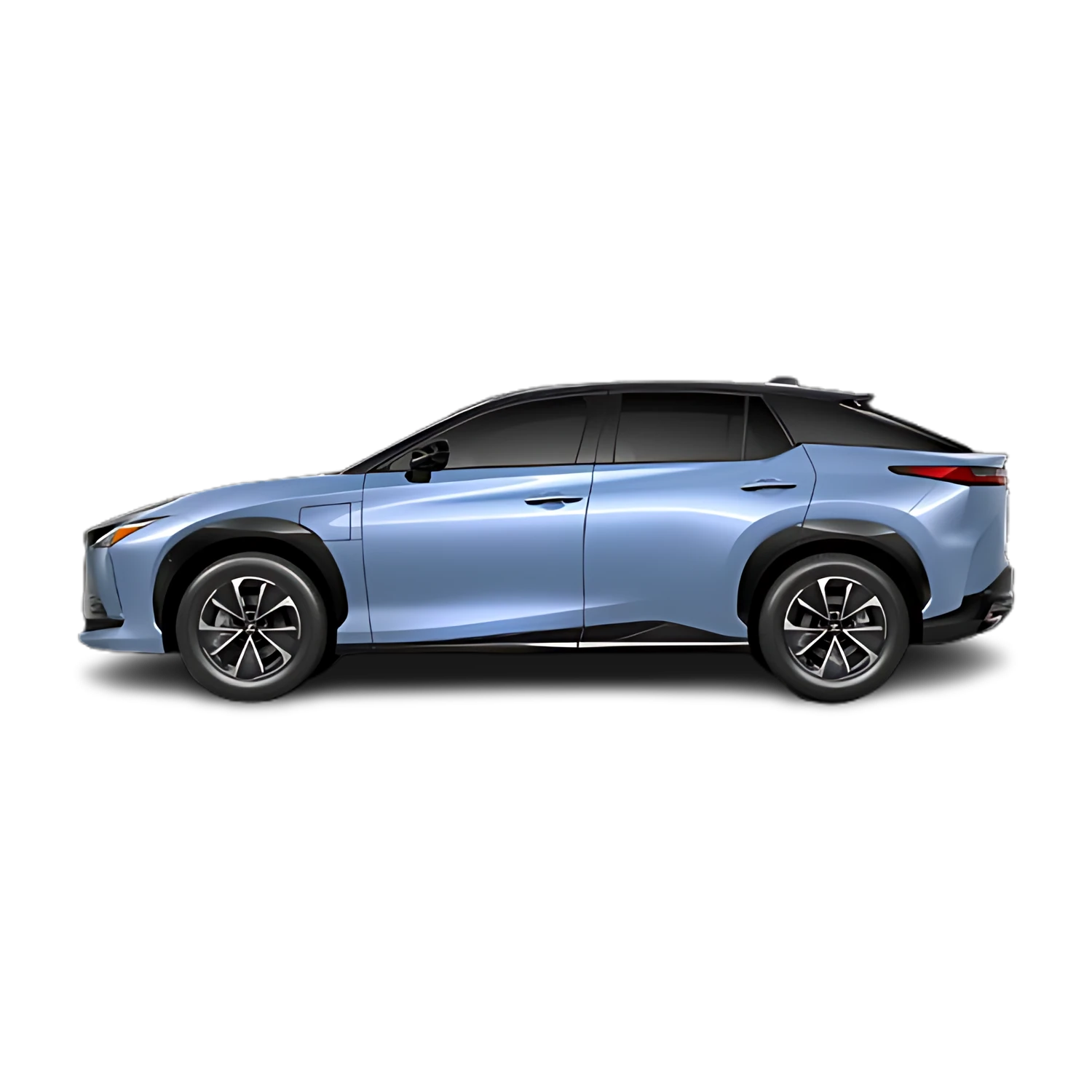 Lexus RZ with the Partial Front area marked