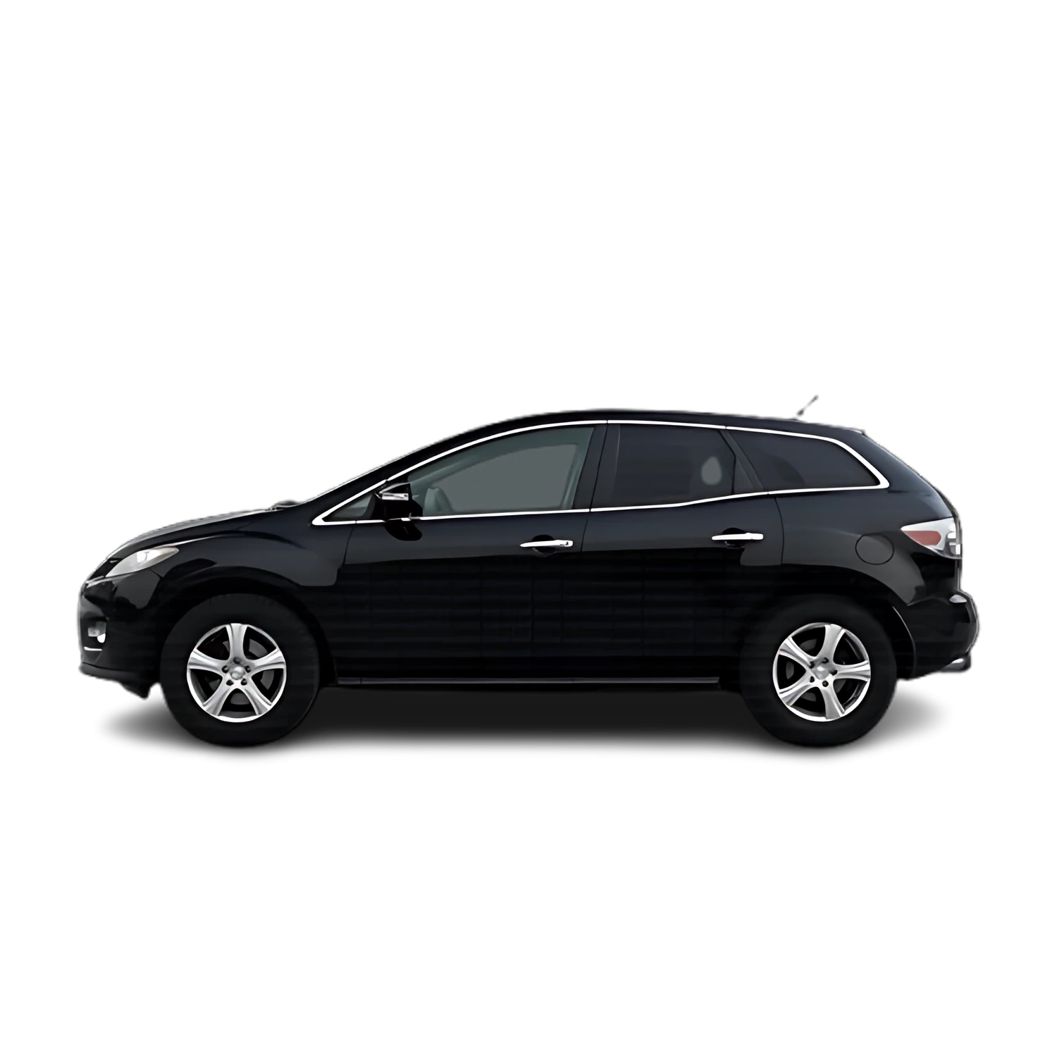 Mazda CX-7 with the Partial Front area marked