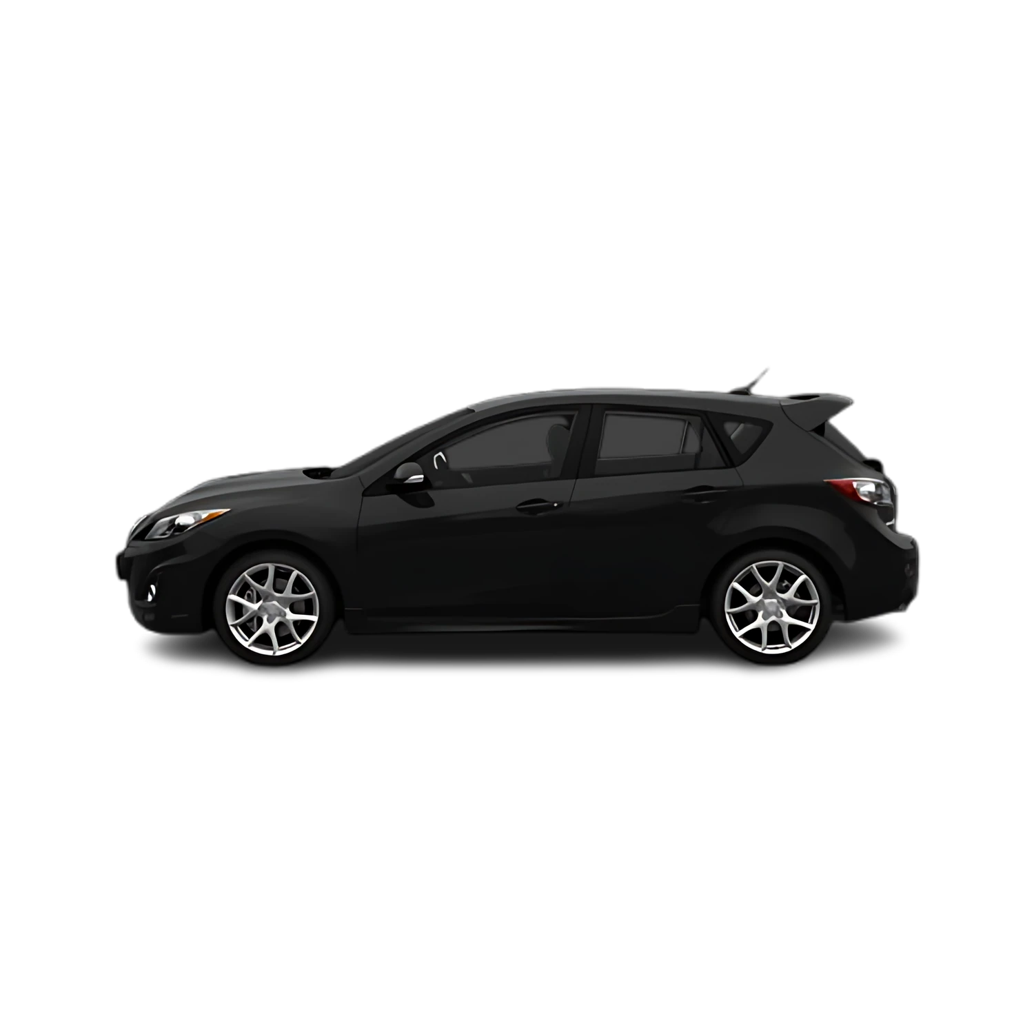 Mazda Mazdaspeed3 with the Partial Front area marked