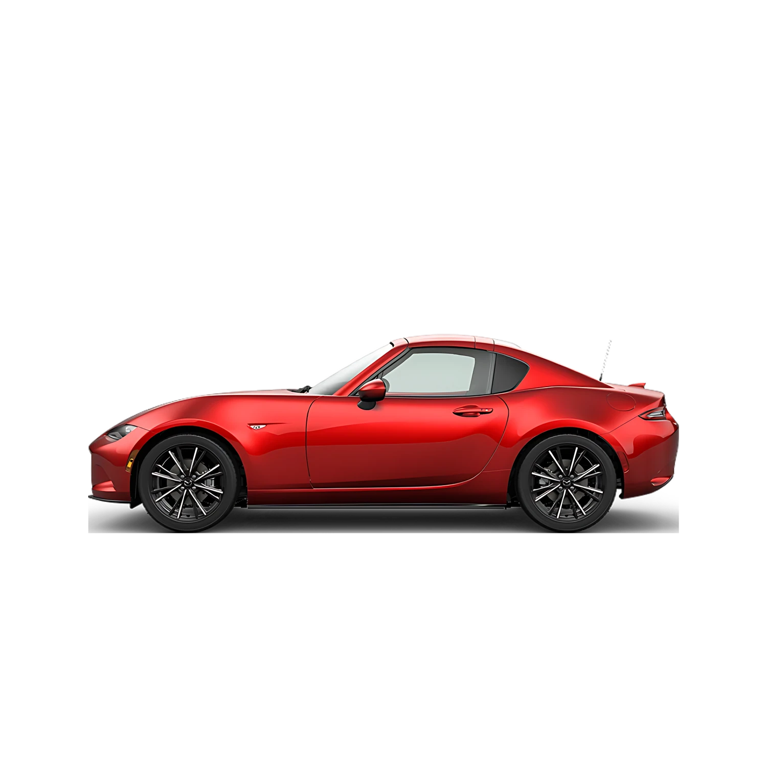 Mazda MX-5 Miata RF with the Partial Front area marked