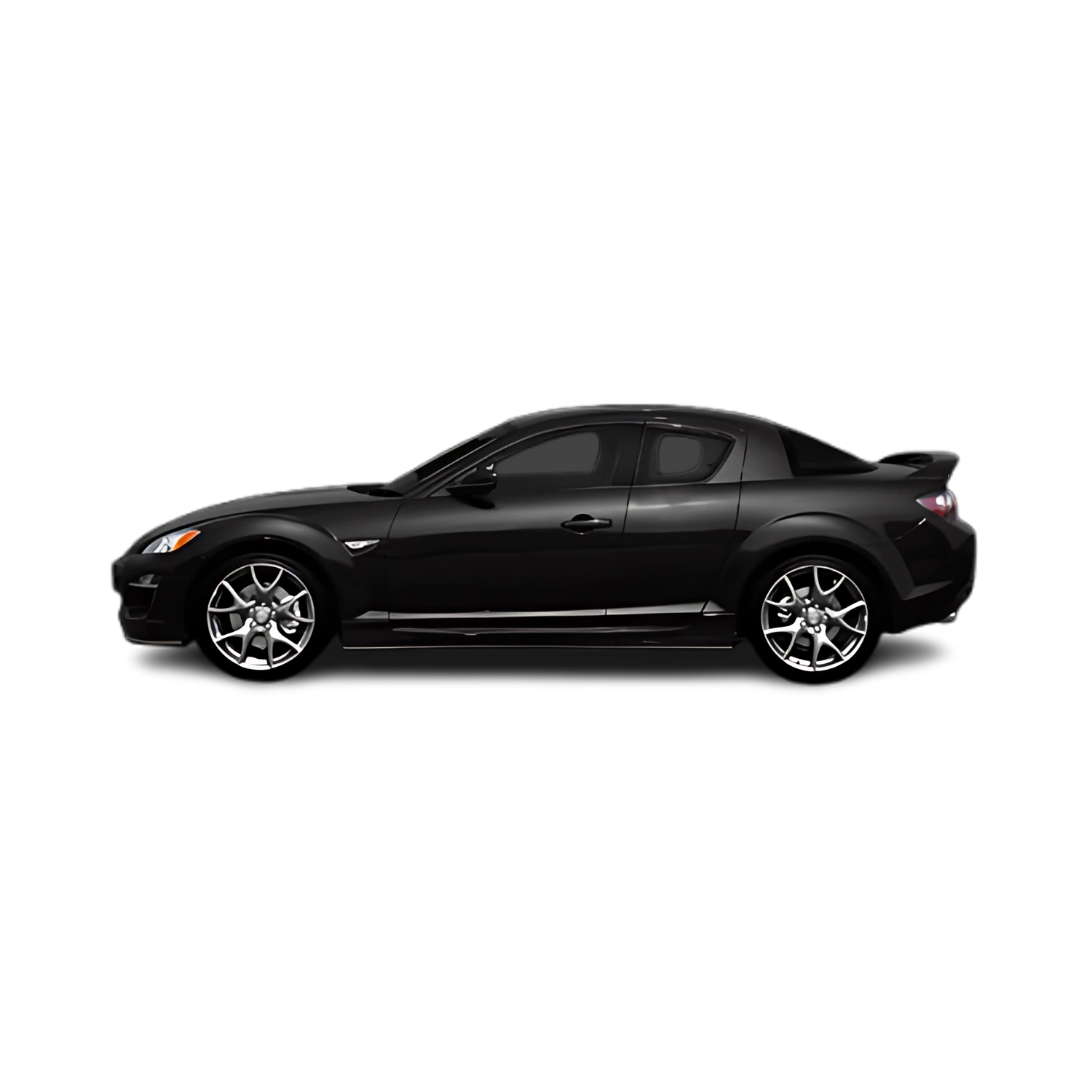 Mazda RX-8 with the Partial Front area marked