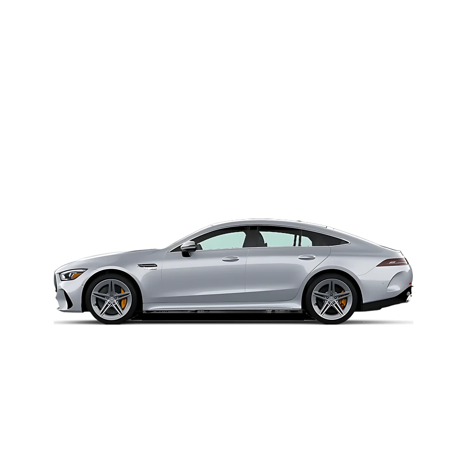 Mercedes-Benz AMG GT 4 Door Coupe with the Partial Front area marked