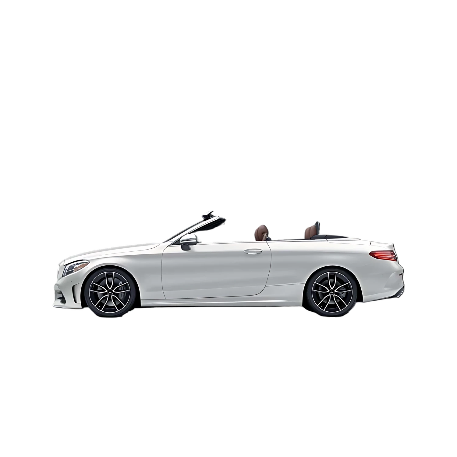 Mercedes-Benz C-Class Convertible with the Partial Front area marked
