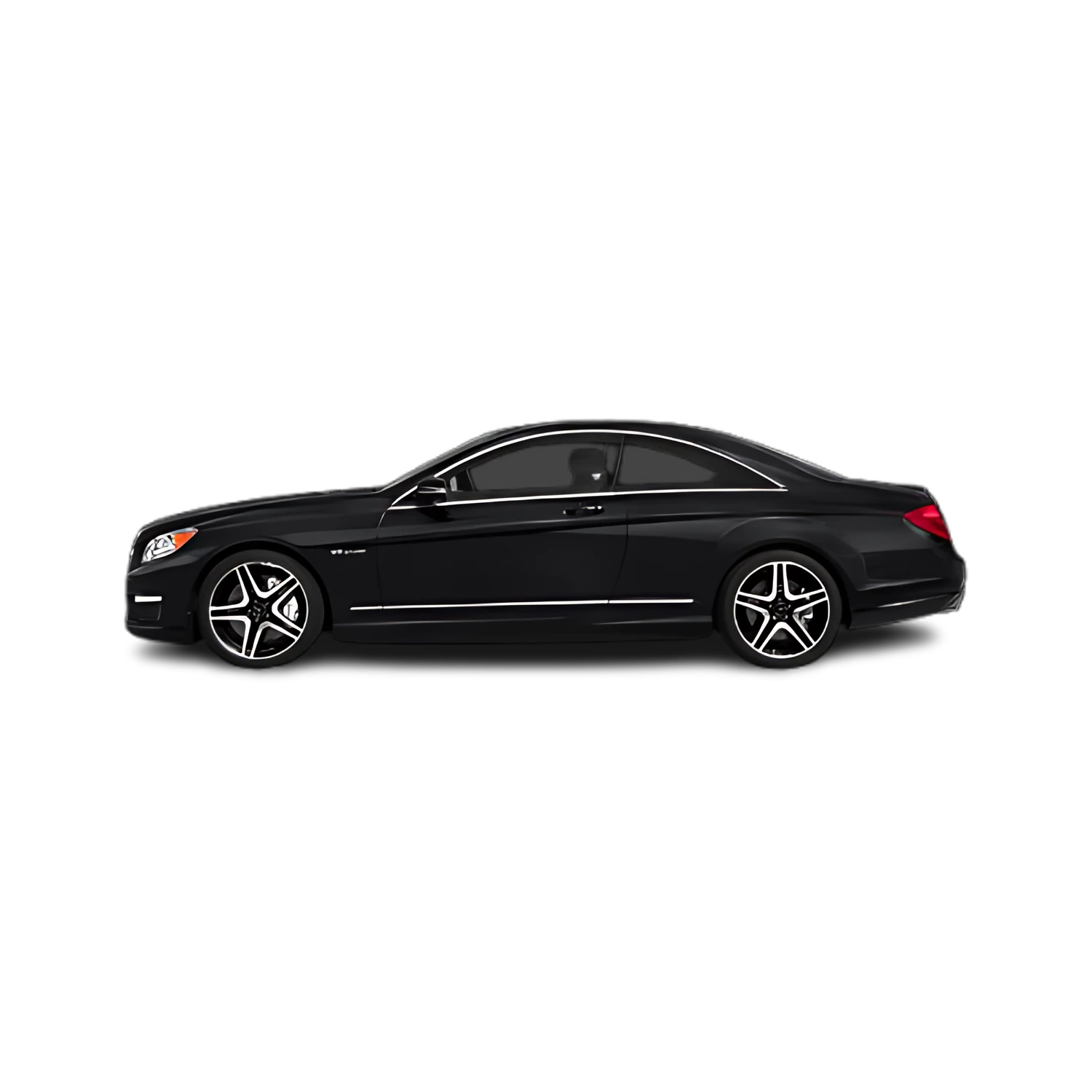 Mercedes-Benz CL-Class Coupe with the Partial Front area marked