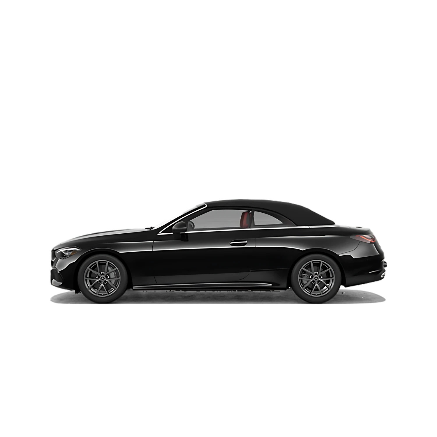 Mercedes-Benz E-Class Cabriolet with the Partial Front area marked