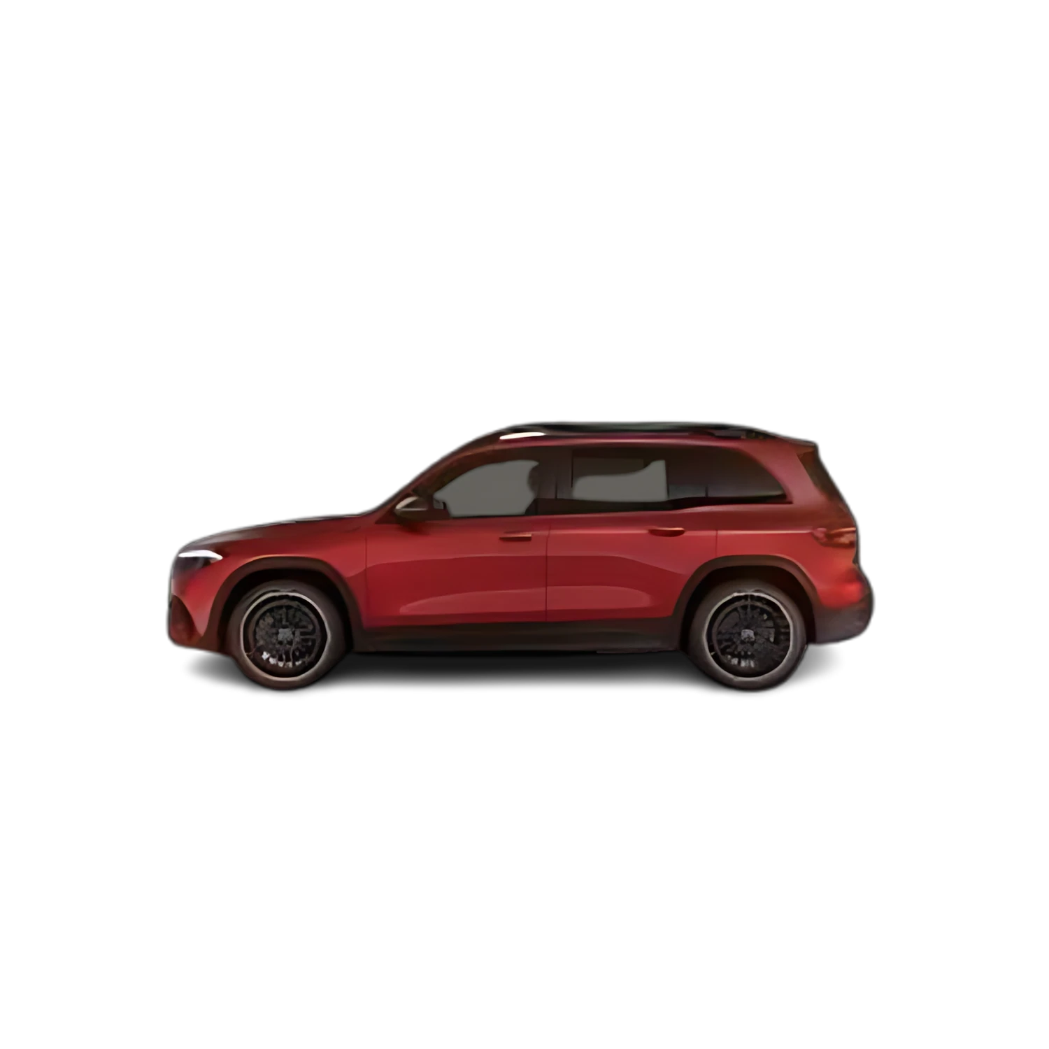 Mercedes-Benz EQB with the Partial Front area marked