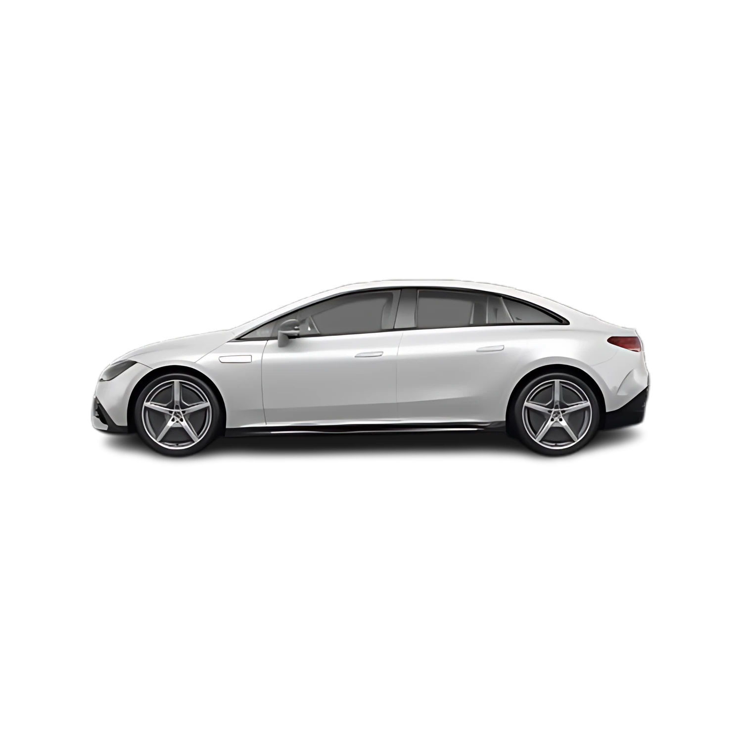 Mercedes-Benz EQE with the Partial Front area marked