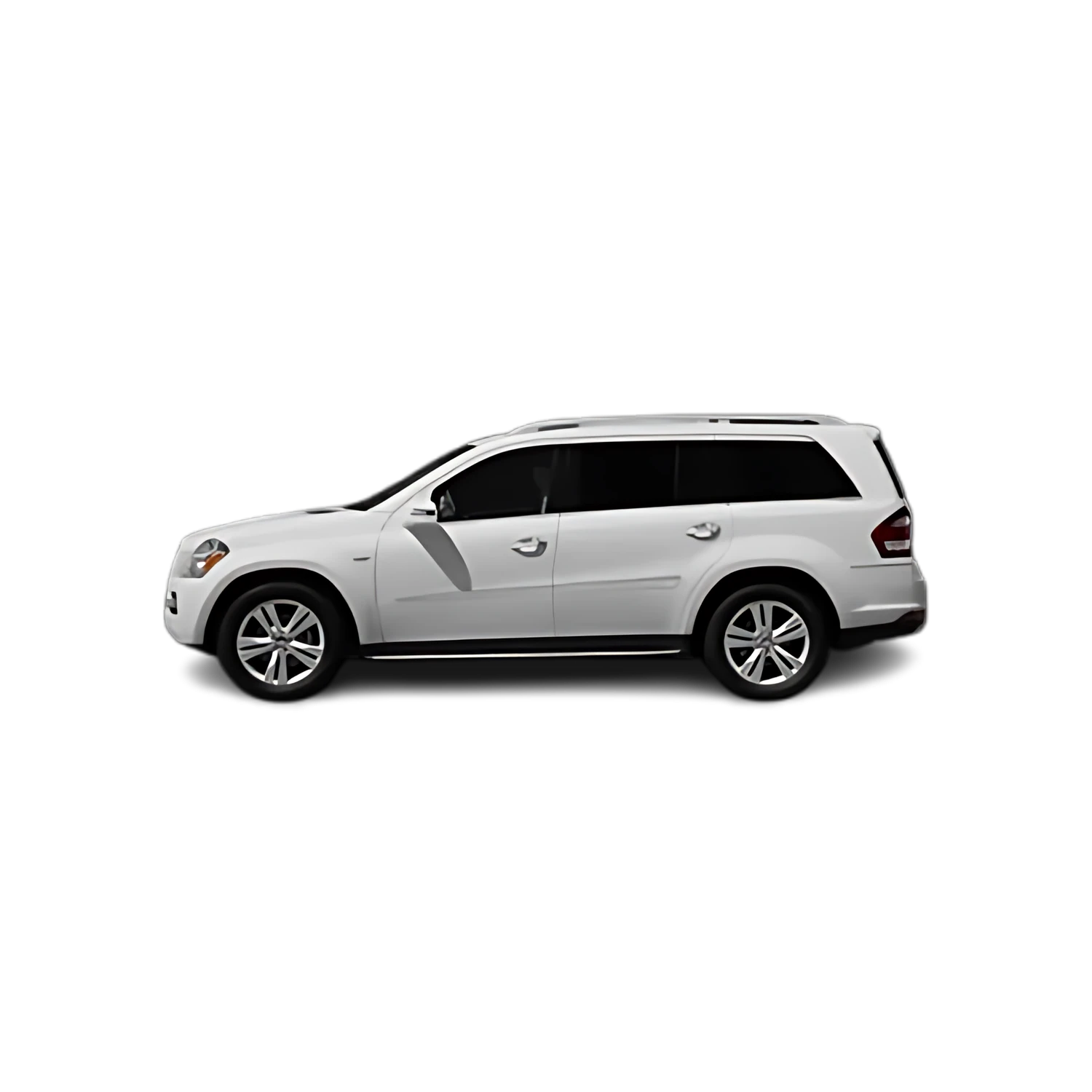 Mercedes-Benz GL-Class with the Partial Front area marked