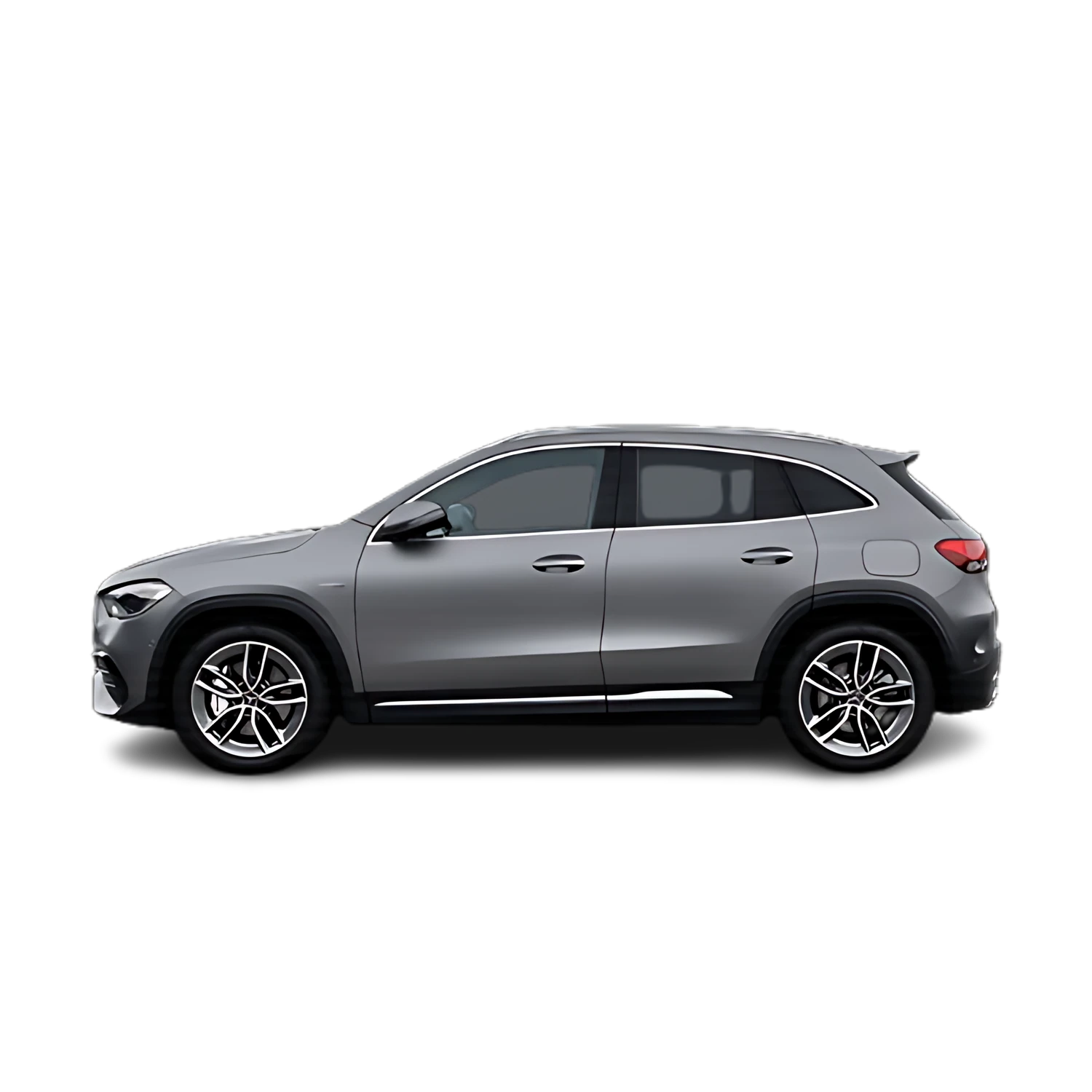 Mercedes-Benz GLA-Class with the Partial Front area marked