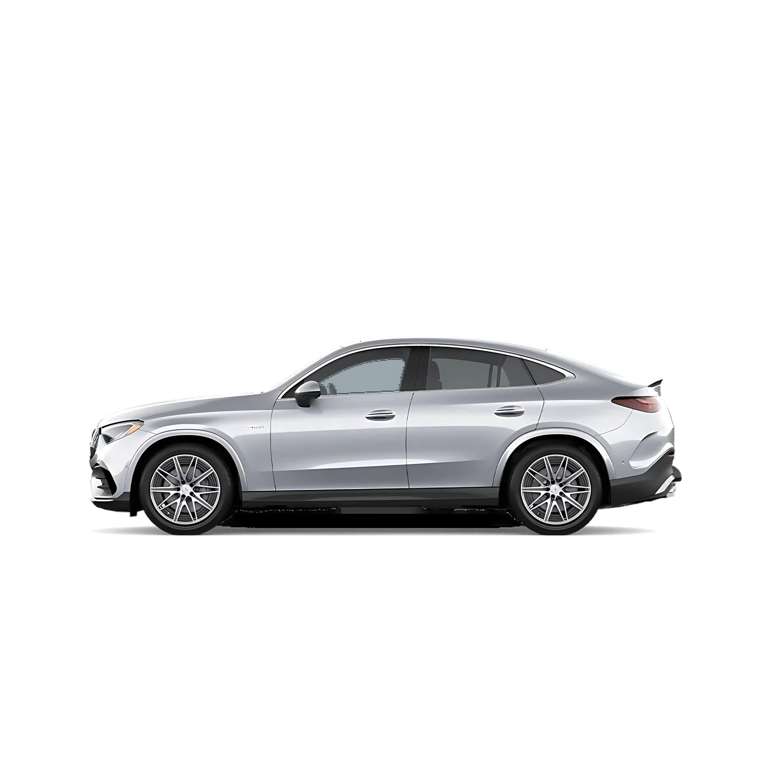 Mercedes-Benz GLC Coupe with the Partial Front area marked