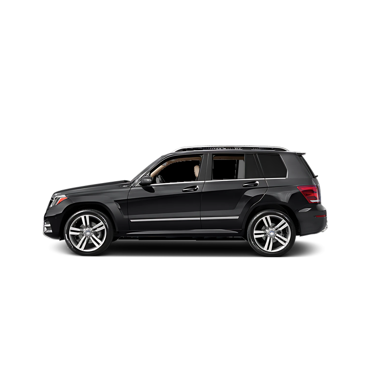 Mercedes-Benz GLK-Class with AMG sport styling with the Partial Front area marked