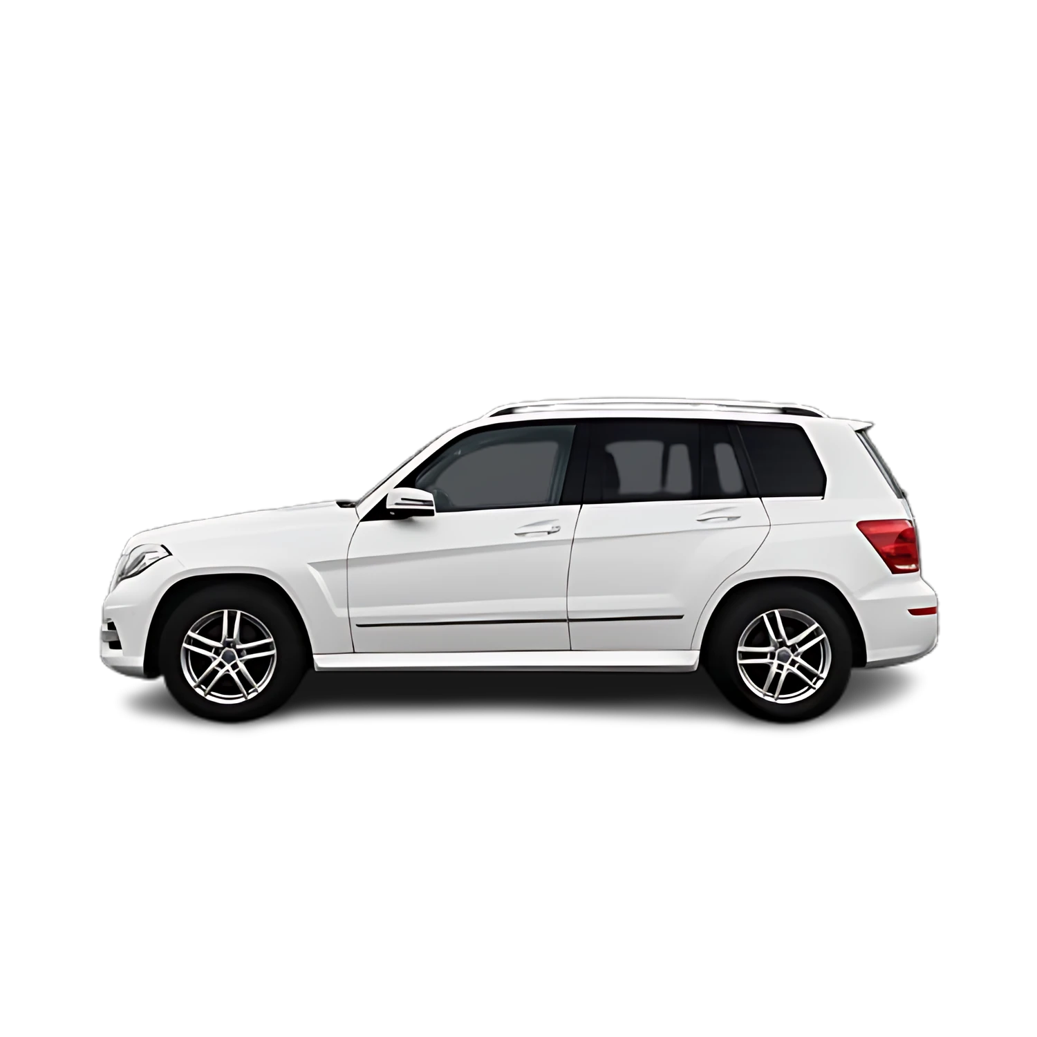 Mercedes-Benz GLK-Class with the Partial Front area marked